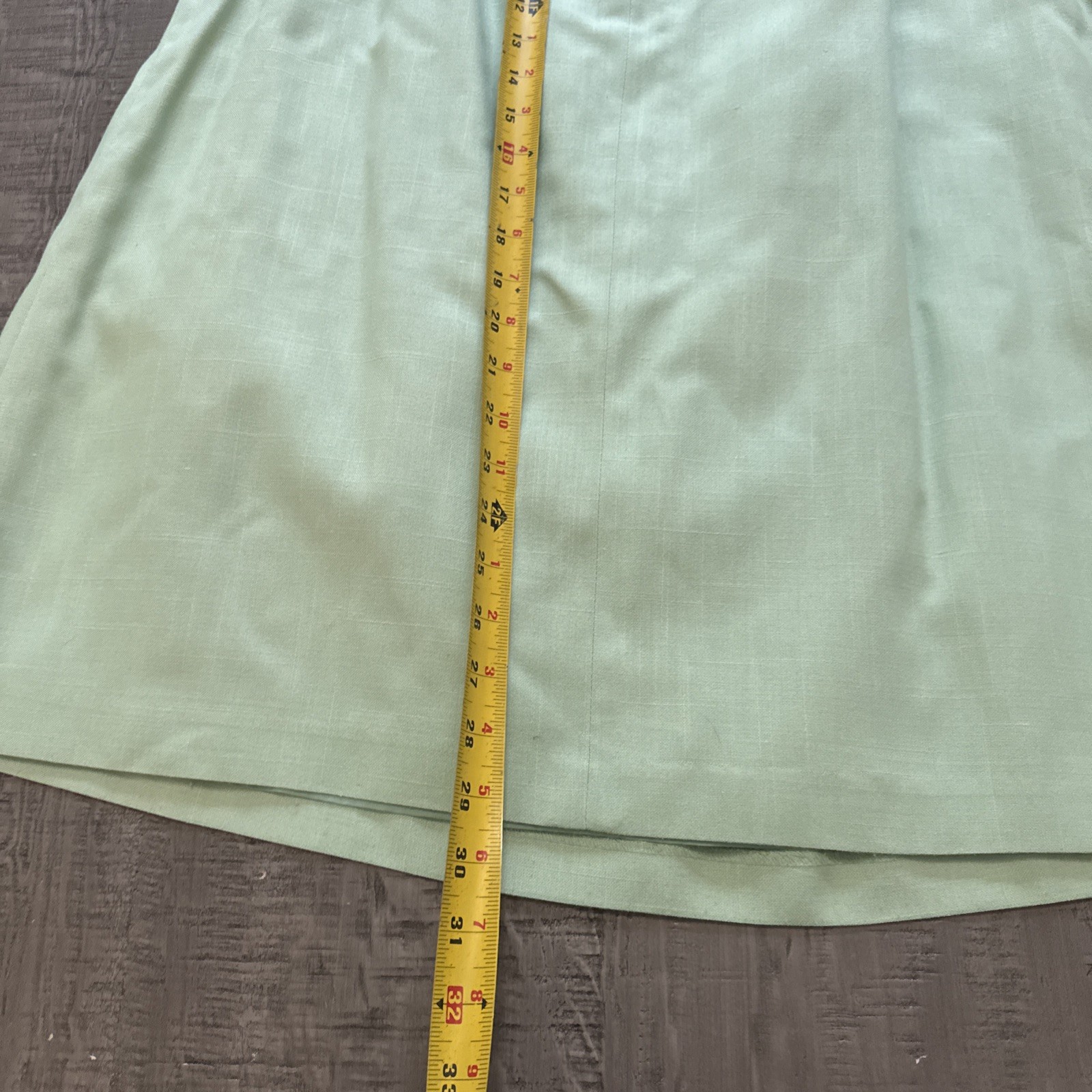 Vintage E.H Woods Skirt suit set Light Green Size 16 jacket shirt skirt Lined