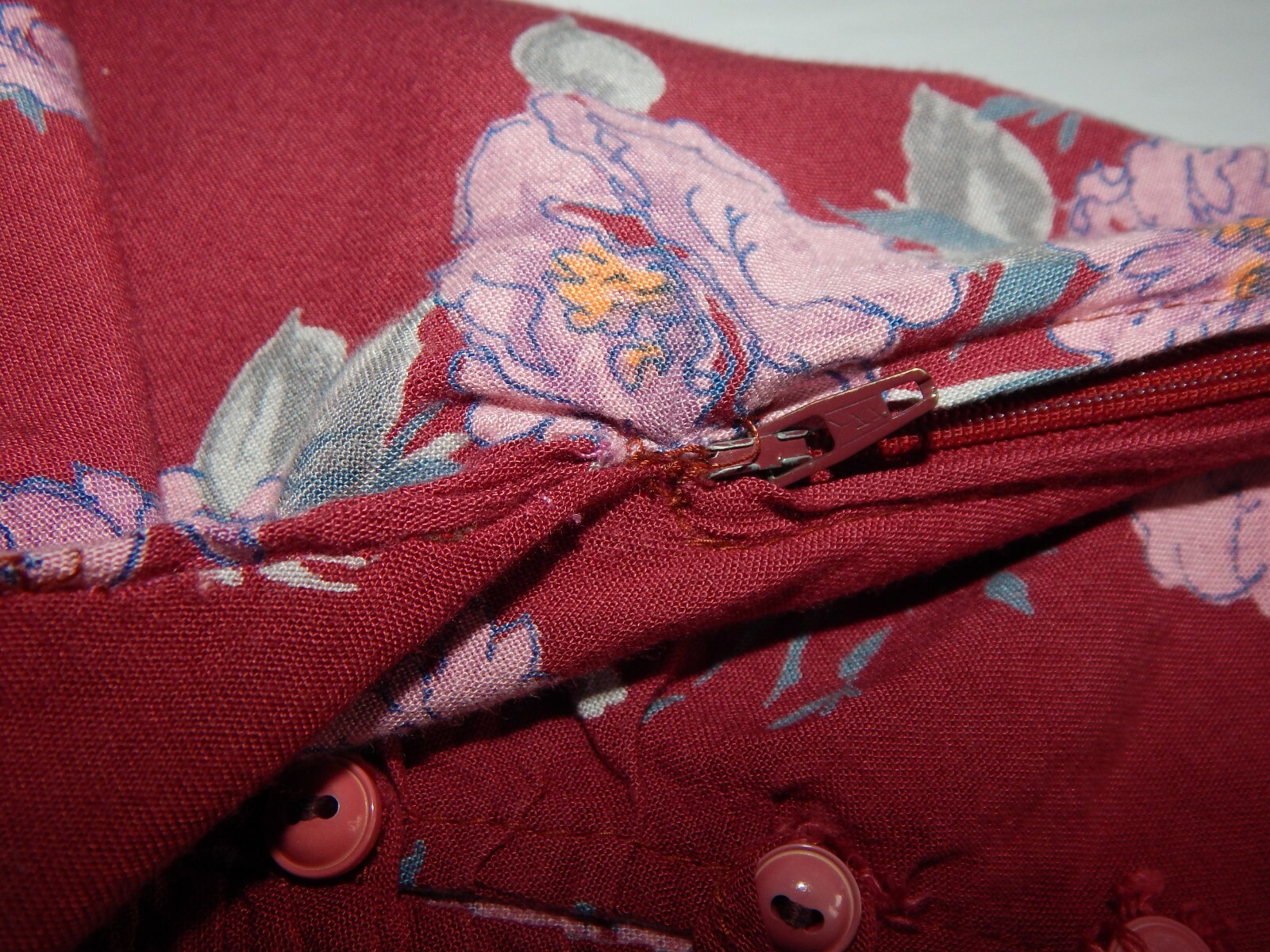 Vintage ANASTASIA Paris Purple Floral Cottagecore Dress 40FR XS/S France /680