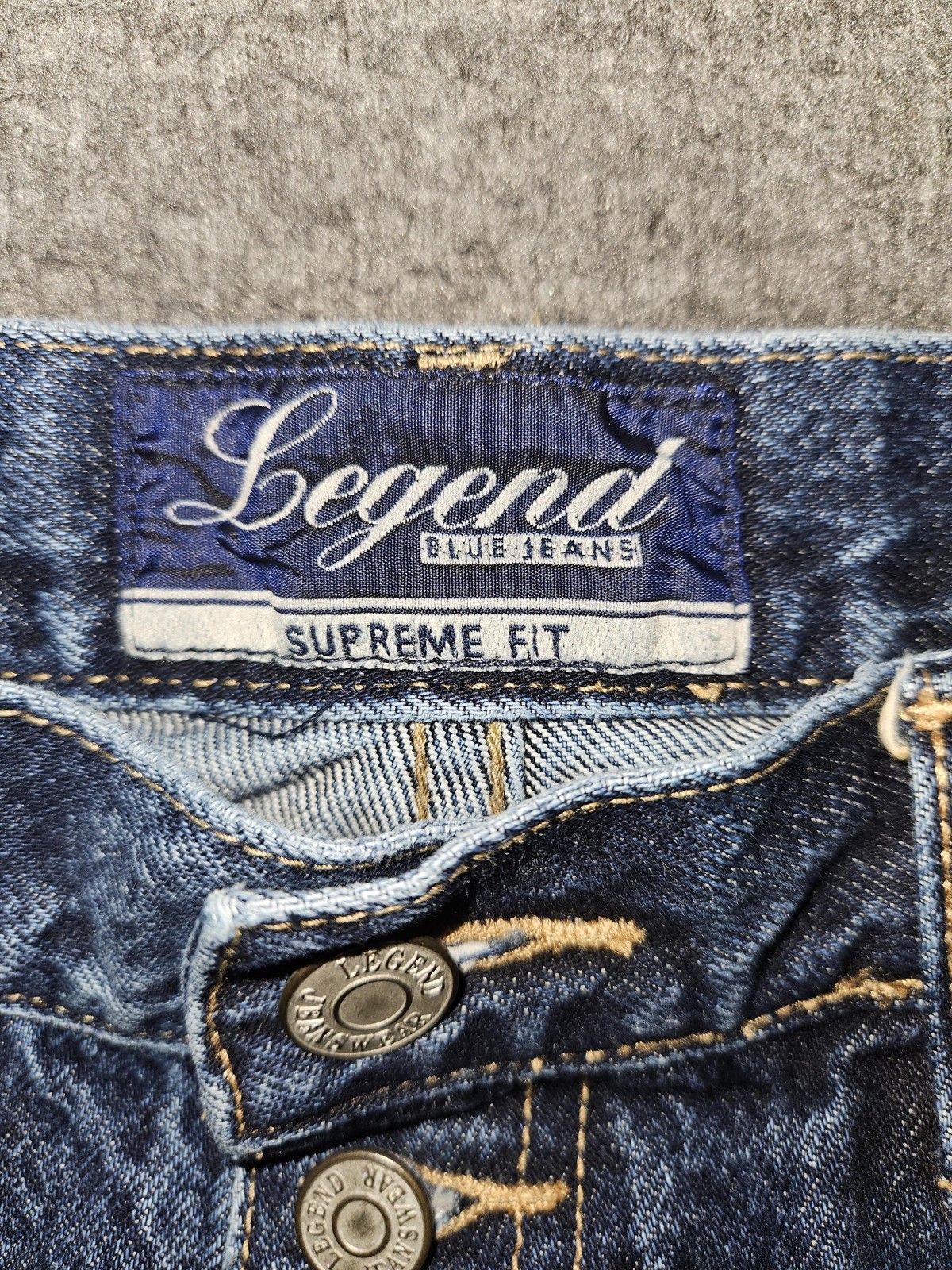 Vintage Legend BKE Jeans Women’s 32×31 Blue Supreme Fit Straight Button Fly