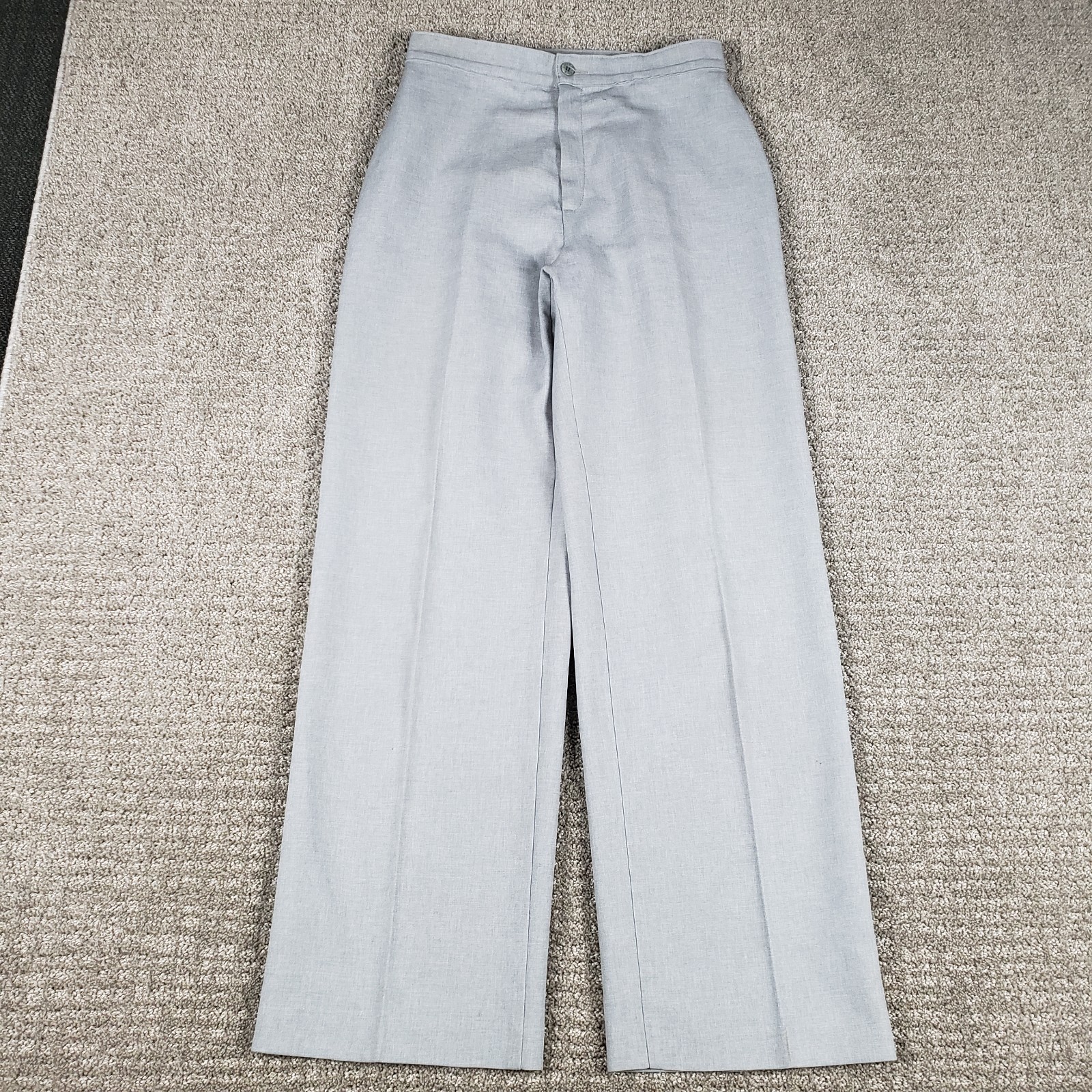 Vintage 80s Levis Pants Womens 27×30 Gray Bend Over High Waist Straight size 14