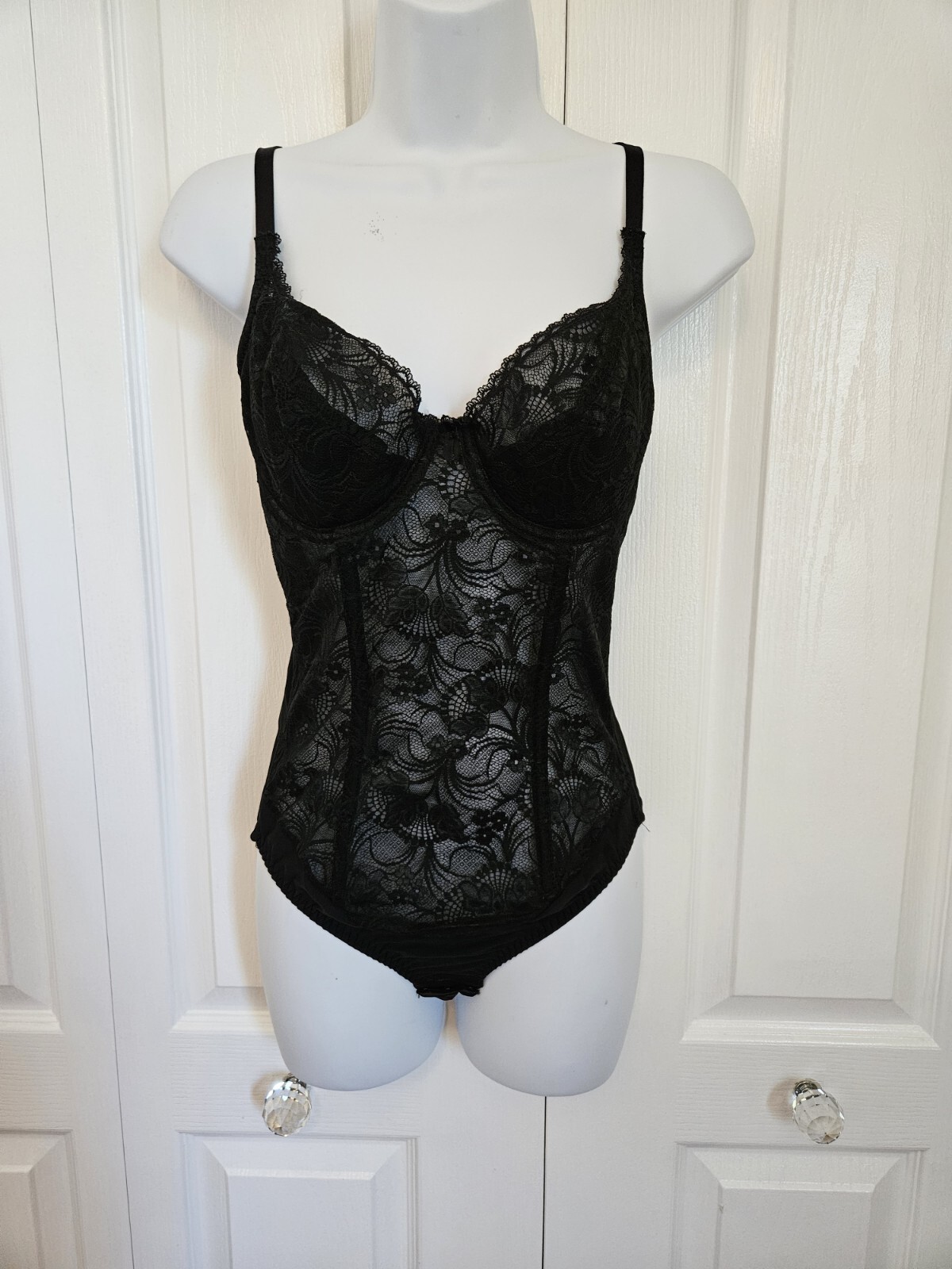 Vintage SMOOTHIE Waist Eliminator 1 Piece Body Suit Size 36C Lingerie