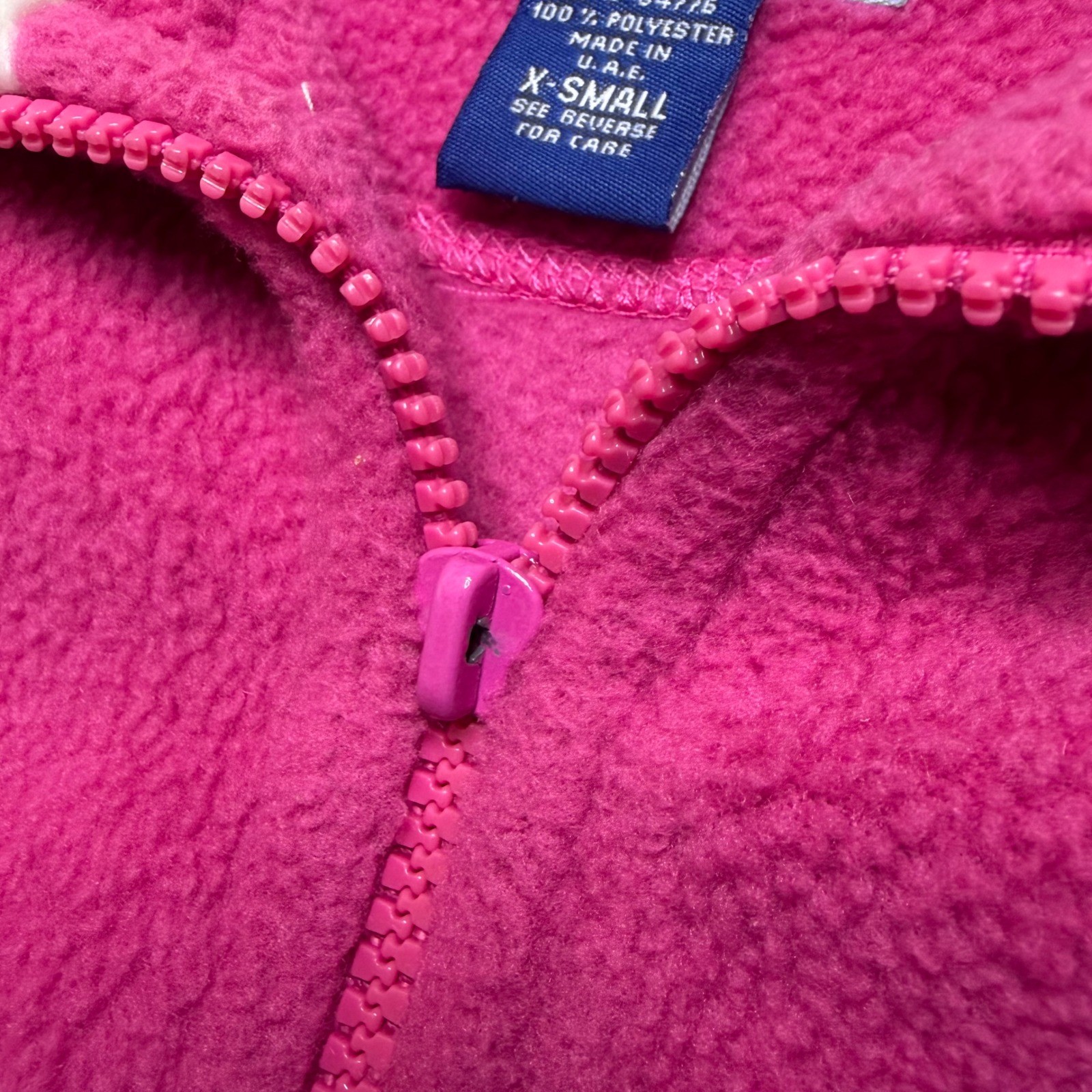 Big Dogs Fleece Pullover Women XS Polar Dogs Sherpa Collar Quarter Zip Vintage