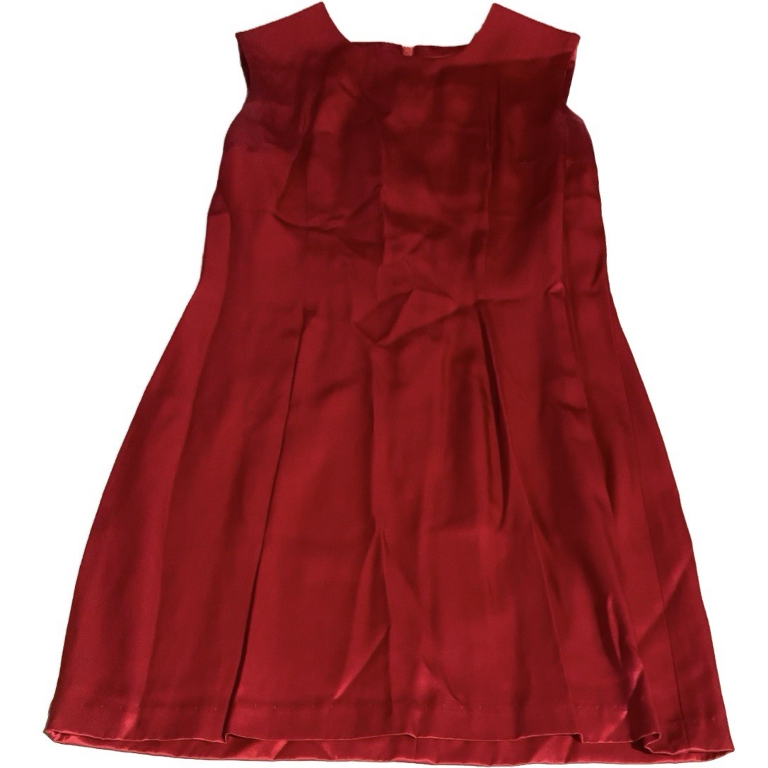 VINTAGE CIRCA 1990’S R-WEAR RAMPAGE CLOTHING CO RED SATIN MINI DRESS SZ 7/S