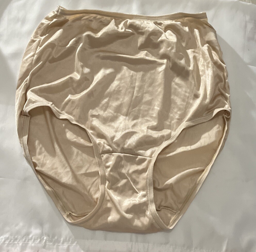VINTAGE GRANNY SILKY NYLON JC PENNY BY ADONNA PANTY BRIEF sz 8