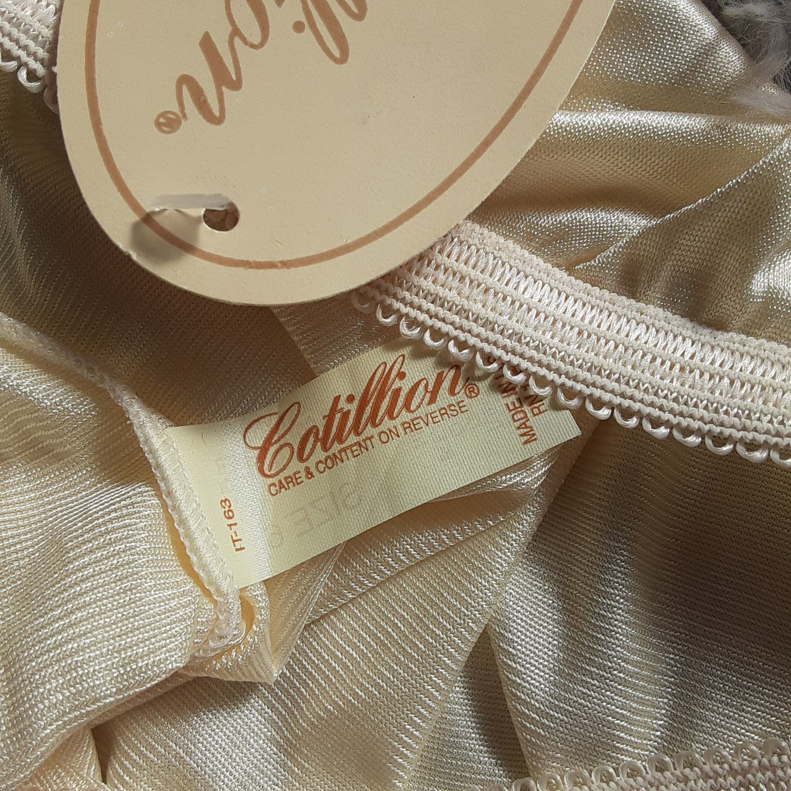 Shiny Nylon Cotillion Granny Panties Size 6 Light Yellow NWT Cotton Gusset USA