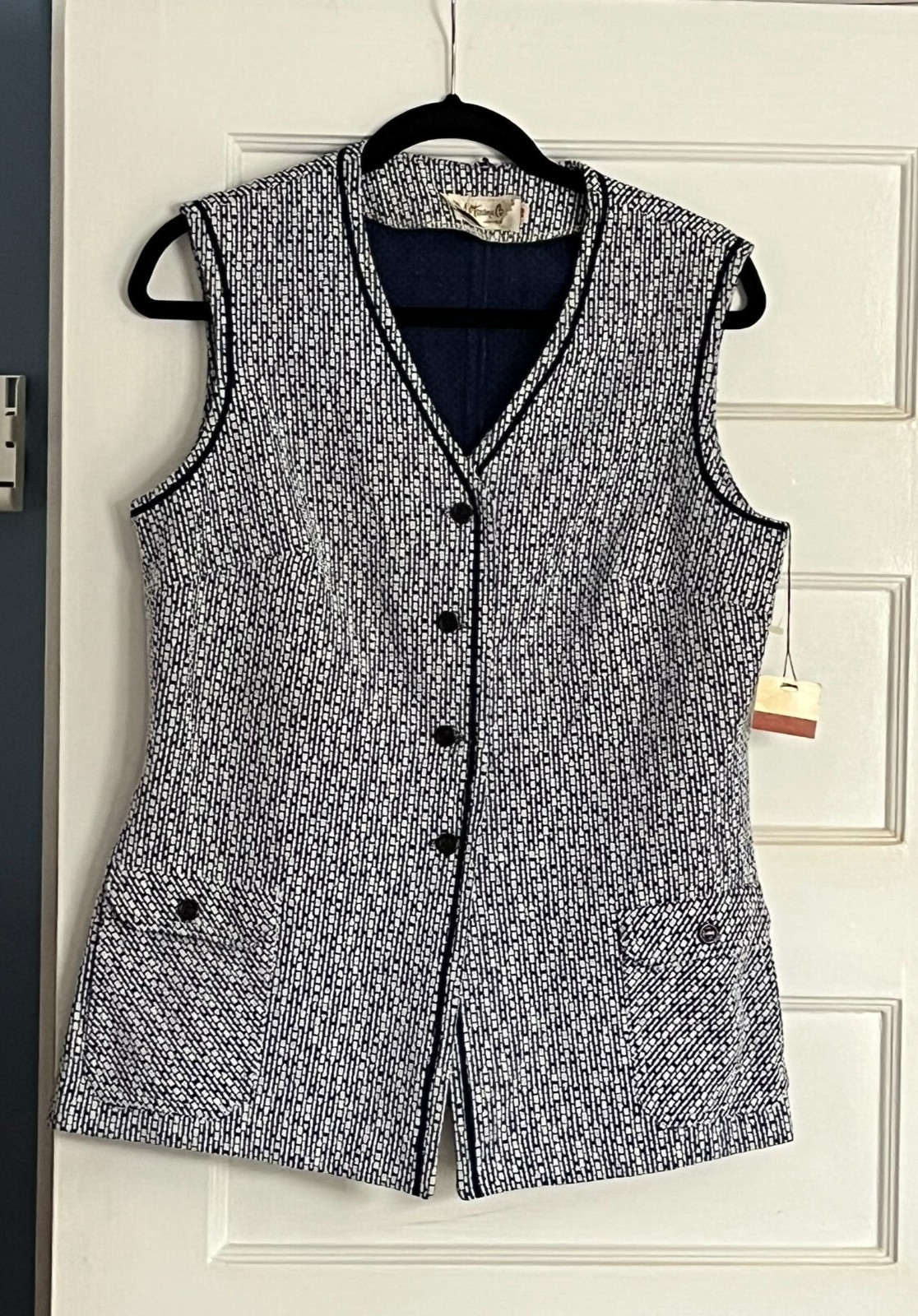 PERSONAL BY LESLIE FAY B. ALTMAN WOMEN’S SZ 16 POLYESTER VEST ORIG TAG 1970S!