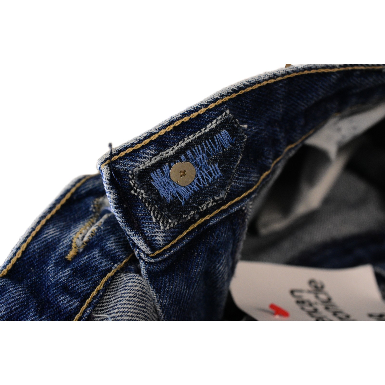 80s Vintage Dark Wash High Rise Pleated Tapered Leg Blue Denim Jeans Size 10