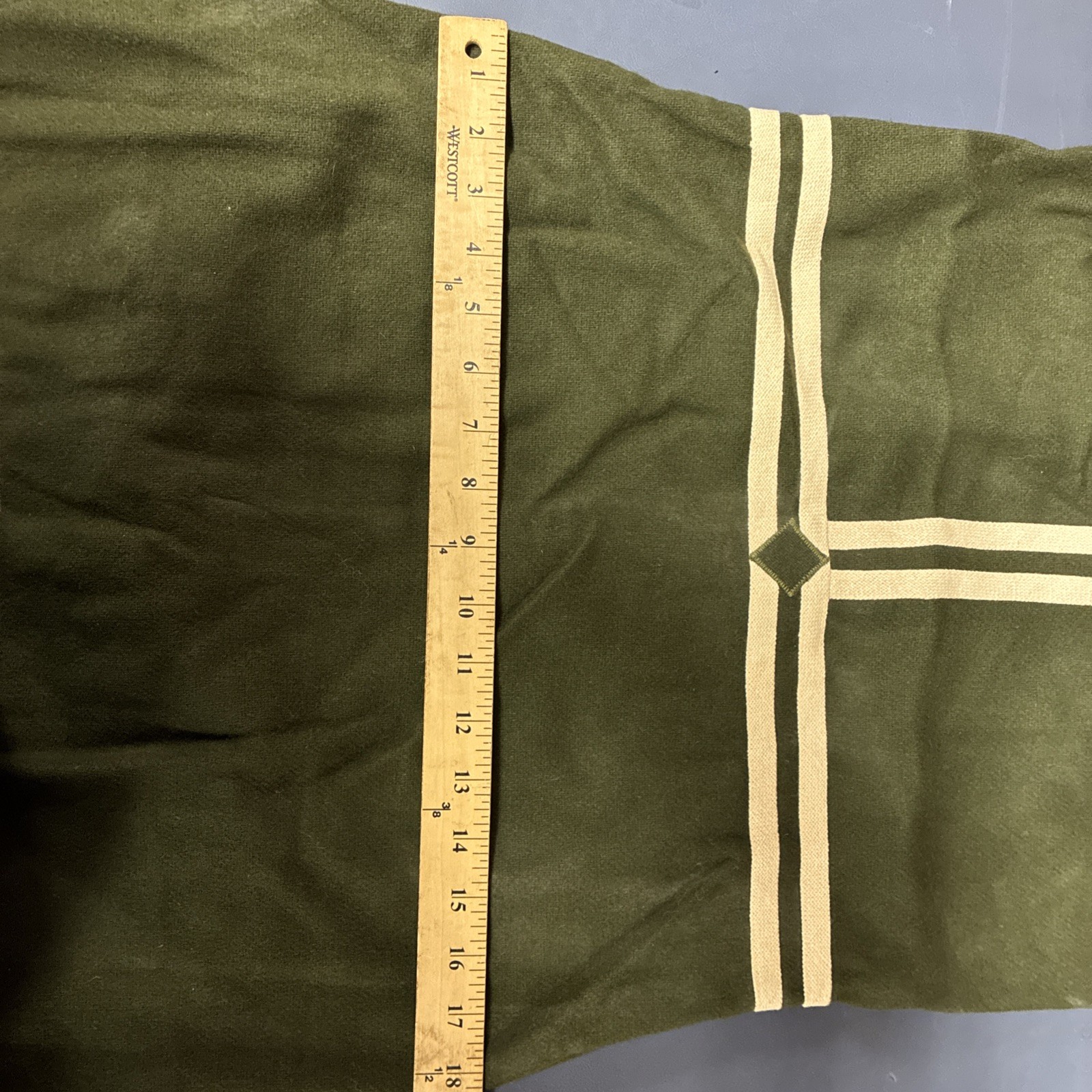 Vintage 1970s Olive Green Women’s Sleeveless Mini Dress with Cream Trim NO SIZE