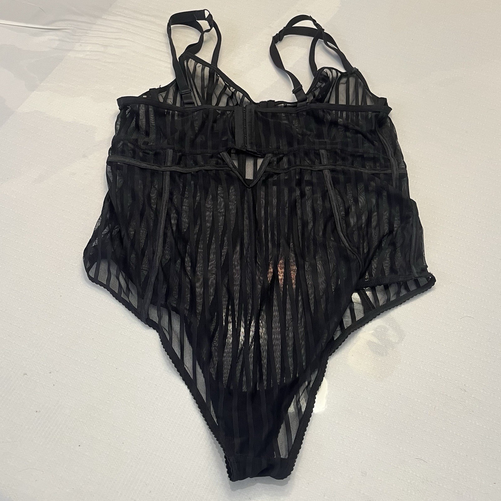 TORRID CURVE Bodysuit Teddy Sheer Stretch Mesh Underwire Sz 2XL Curvy Plus