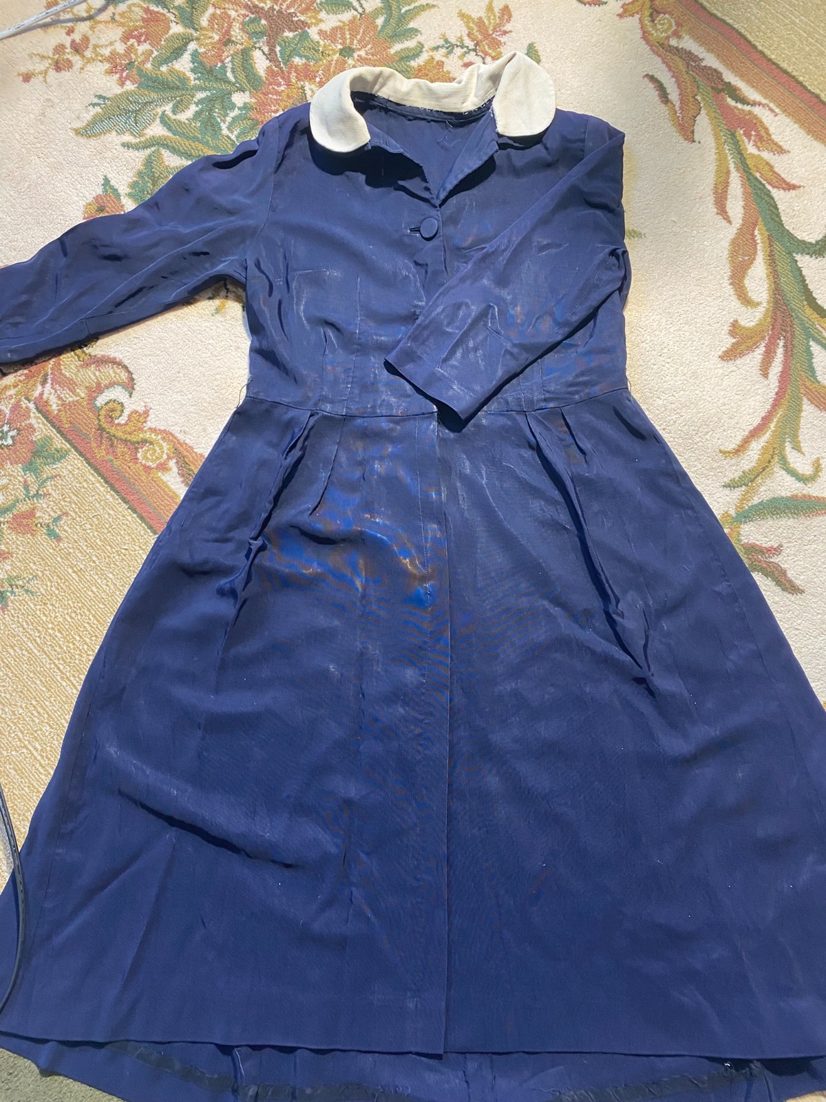 Vintage ’40s Rayon Nautical Style Uniform Size L-XL