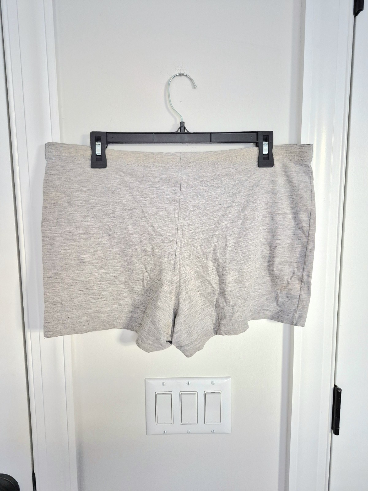Vtg Mandee Gray Drawstring Shorts Sz M Active Gym Lounge Retro Spring Summer Y2K