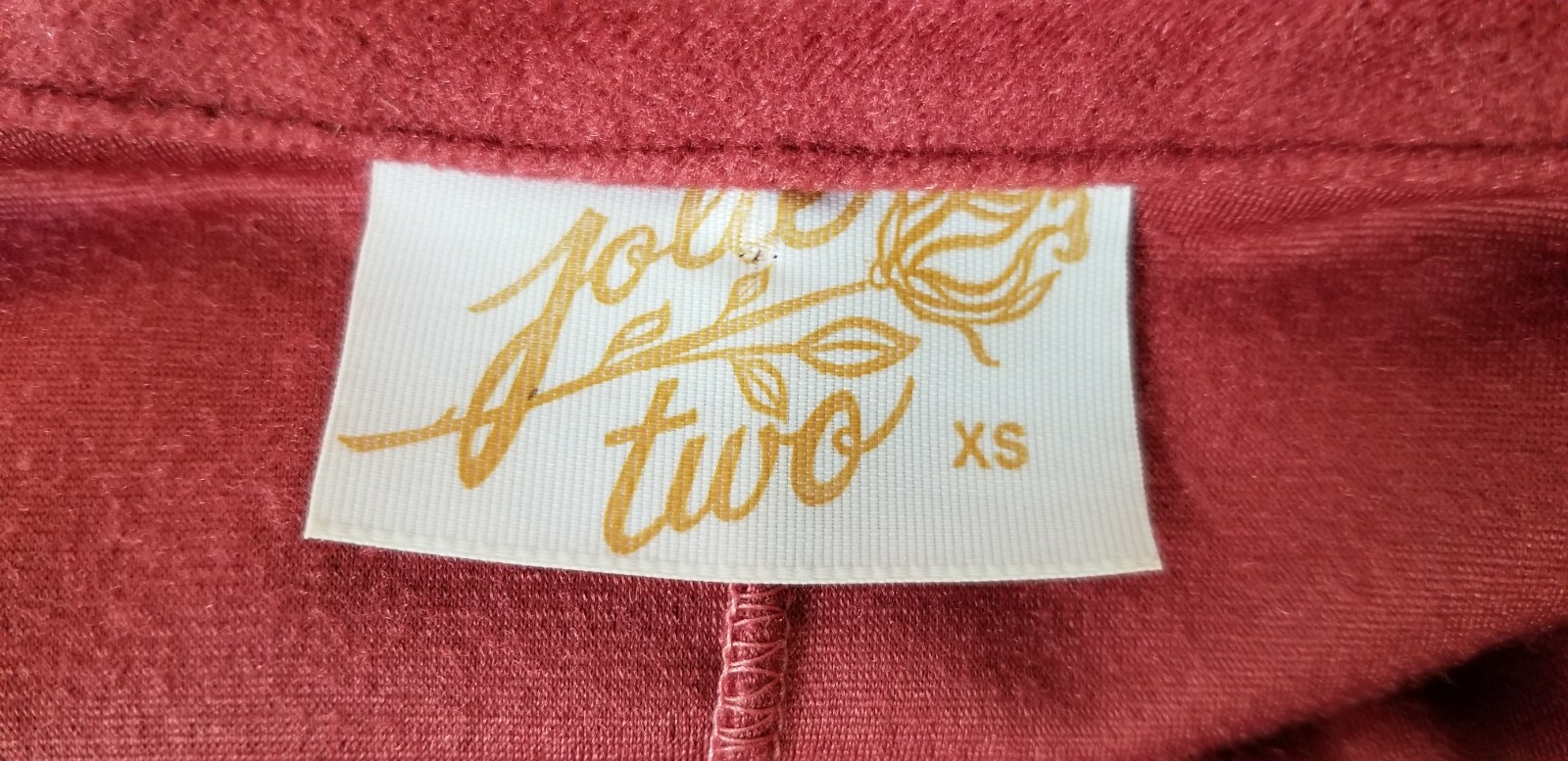Vintage JOLIE TWO Velour Lace Trim Zip Front Robe – Size S – EUC