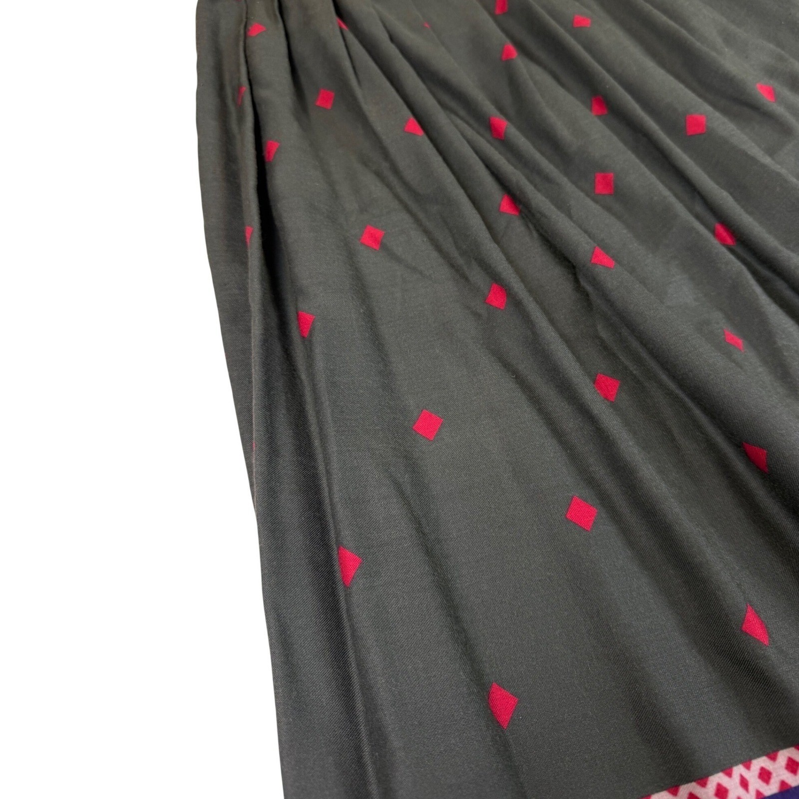 Vtg The Eagles Eye Fox Hunt Equestrian Pleated Midi Skirt Green Sz 12 (Sz 6 fit)