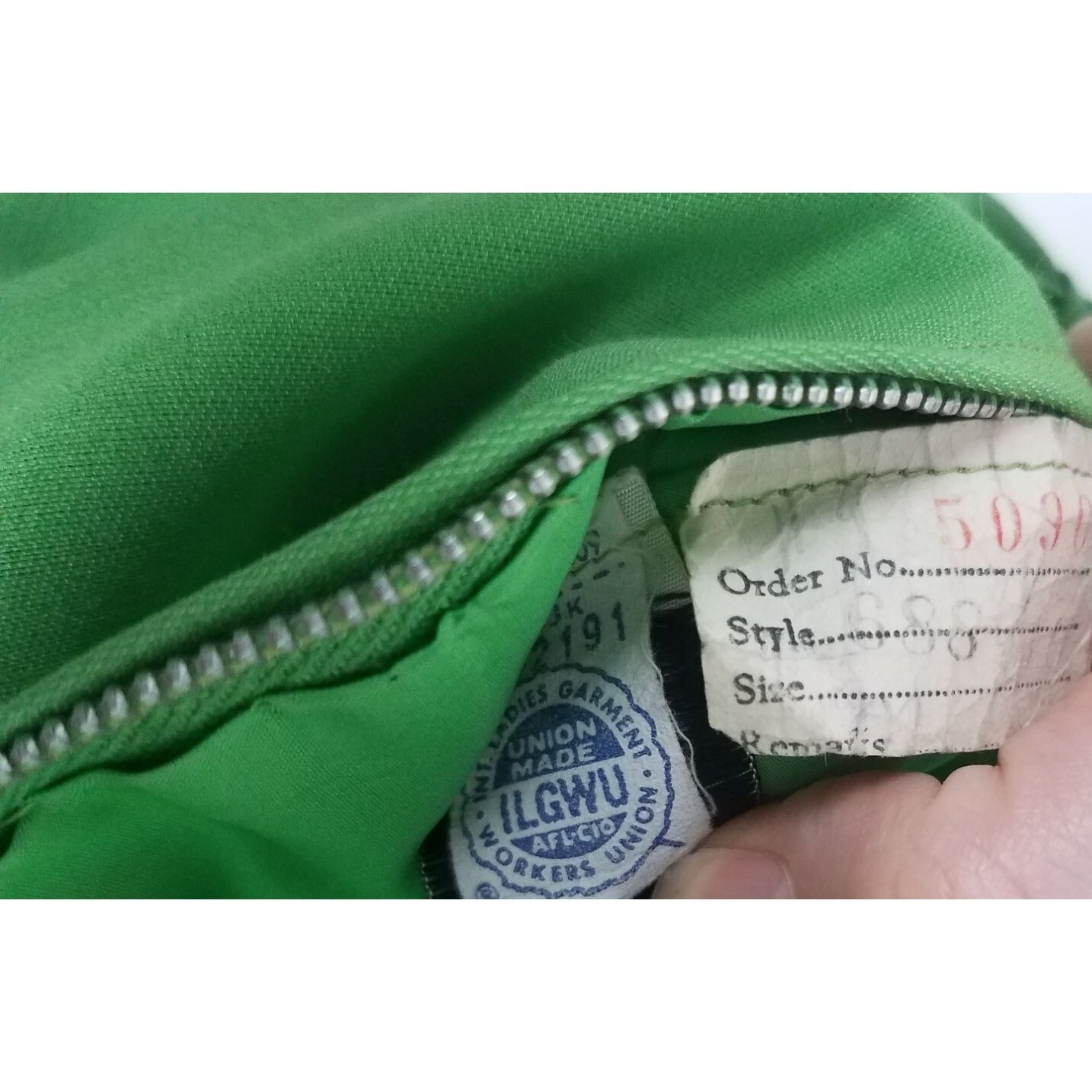 Vtg. 60’s Shannon Rodgers for Jerry Silverman XS Green Dress Mod Dress