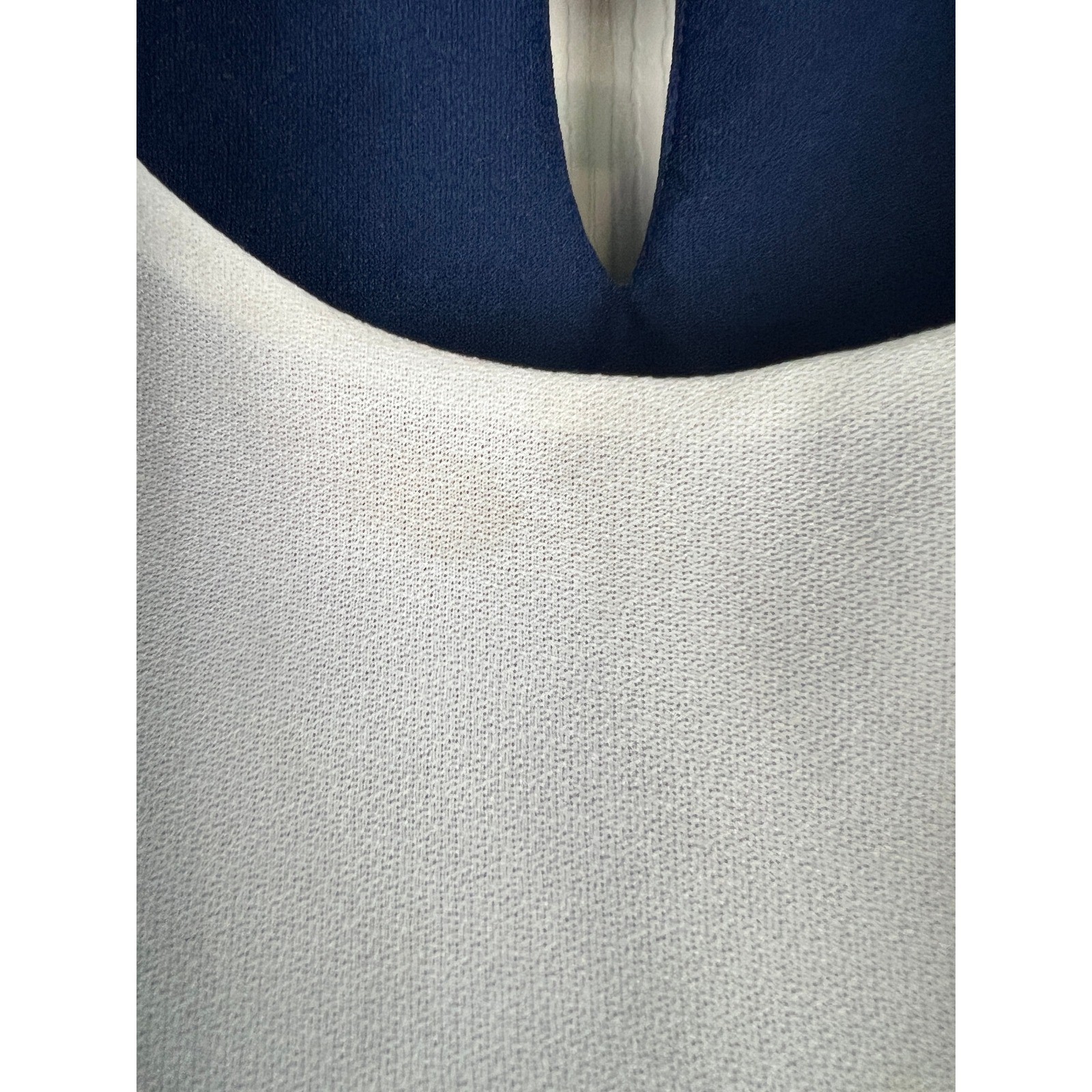 Jenny Petites Vintage Midi Dress 90s Prairie Coquette Navy Blue Polyester Size 6