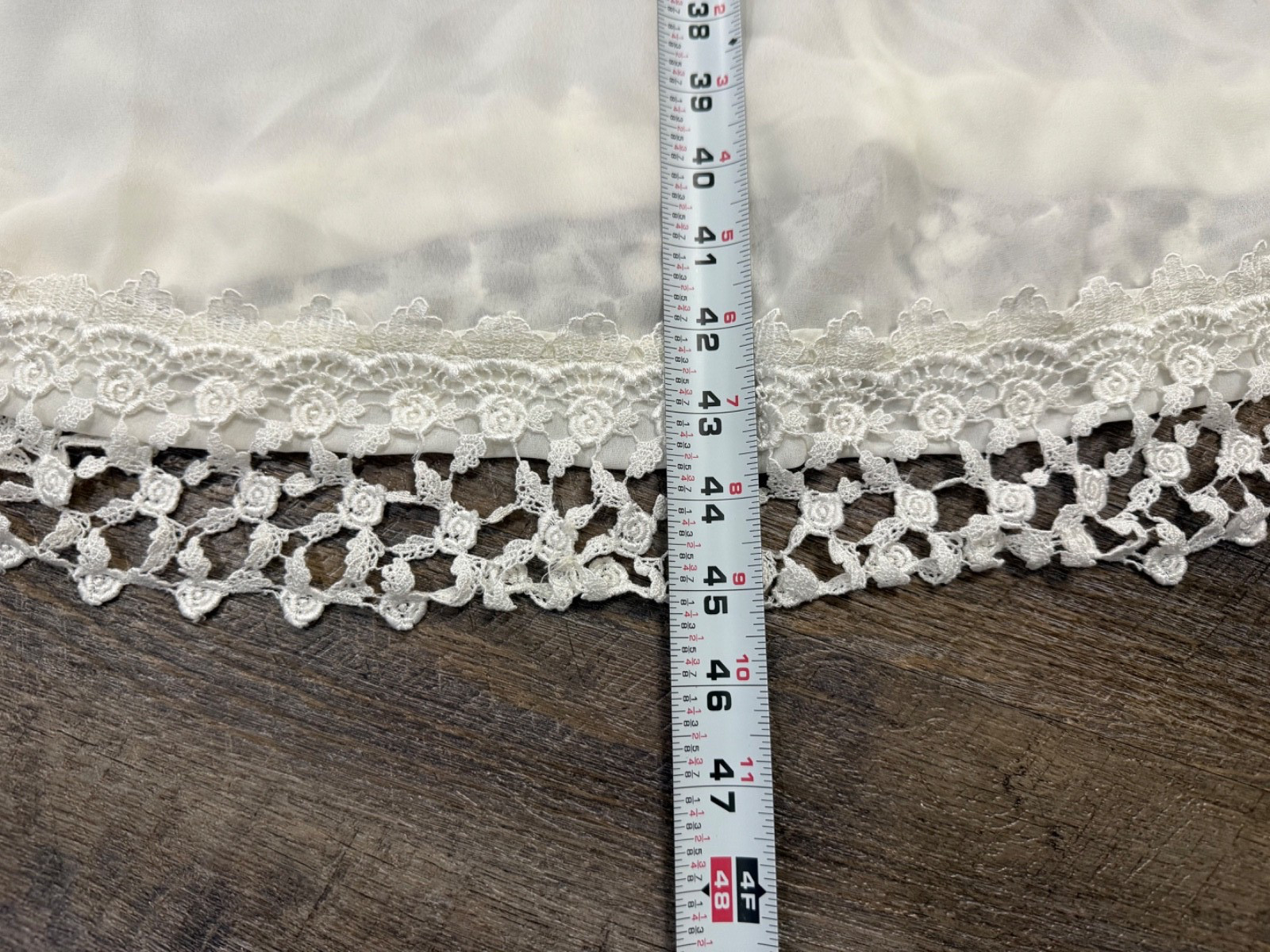 Vintage Katy D Kathryn Deene White Lace Slip Dress—Size 26/28 Made in USA White