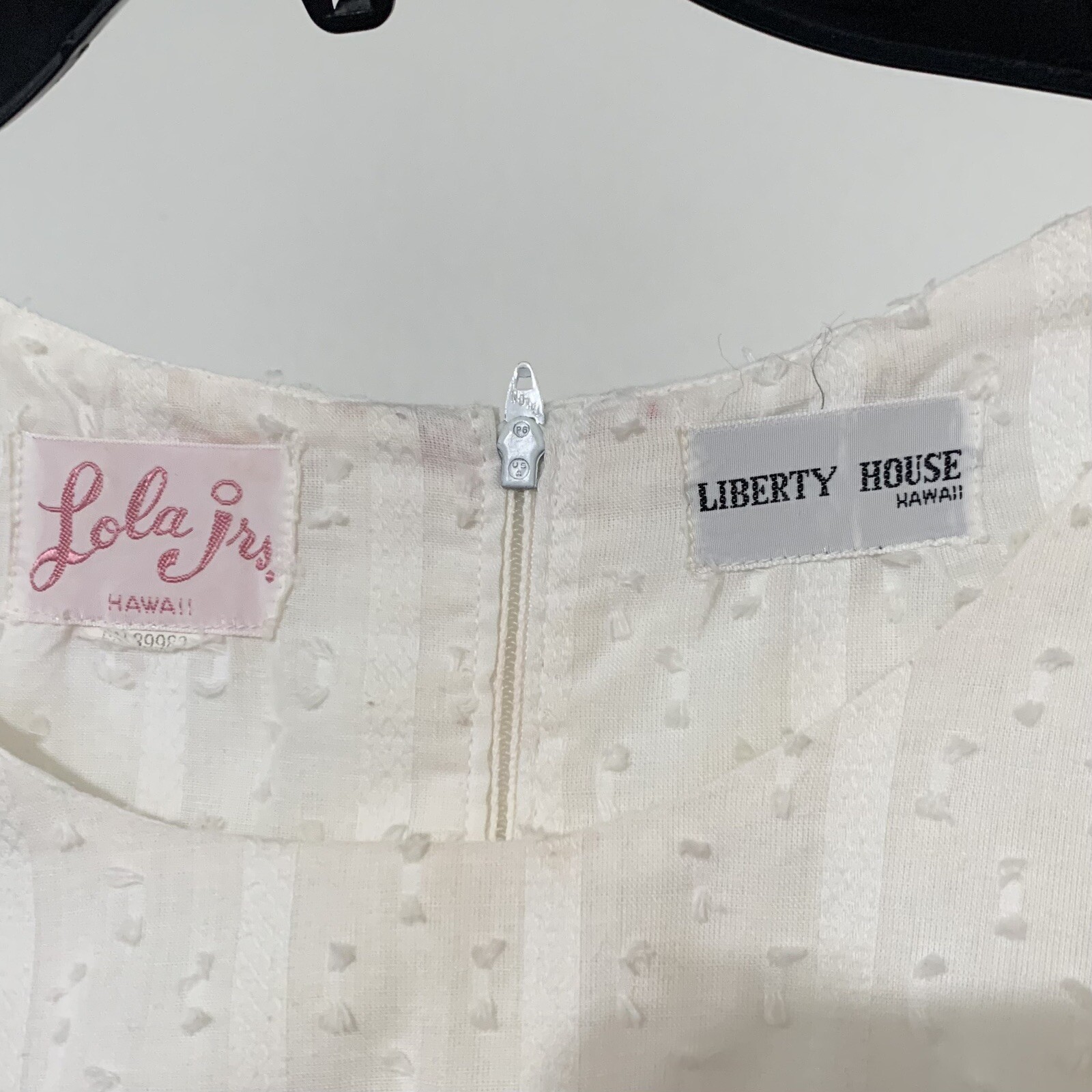 Vintage Liberty House Hawaii Lola Jrs Women’s Maxi Dress XS 2-Tone White Coral