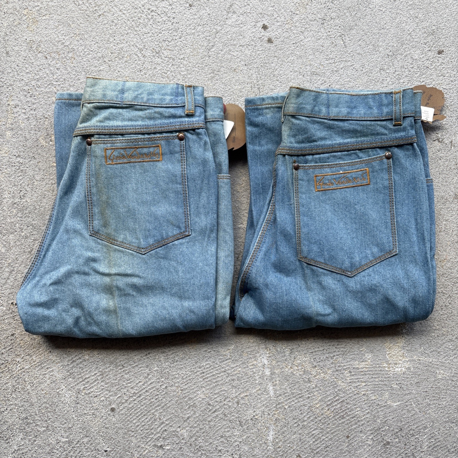 Lot Of 2 70s Deadstock Gloria Vanderbilt Murjani Jeans Womens Denim 10 Vintage