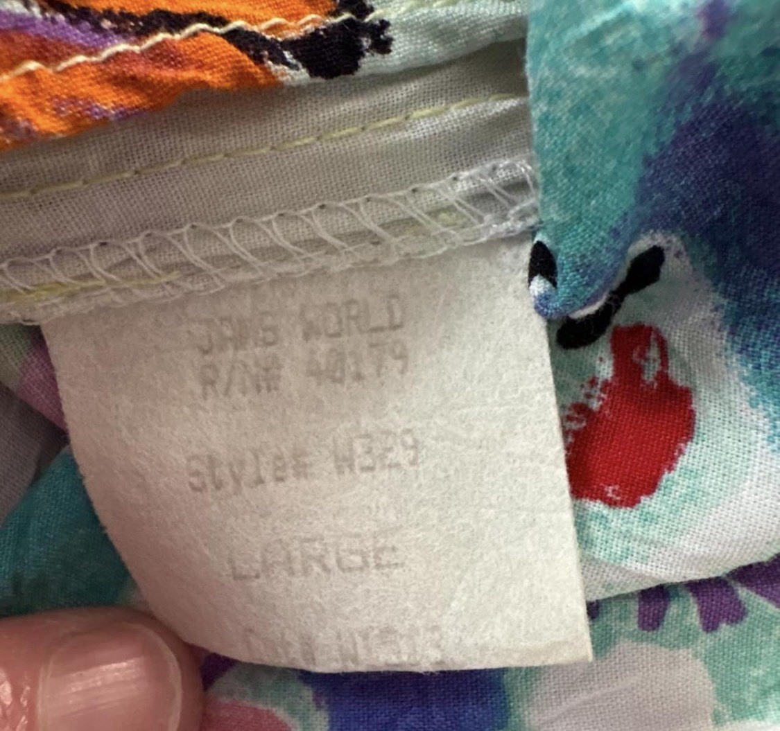 Vtg 90s Jams World Hattie Dress L Jubilee Grapes Crushed Rayon Drop Waist W329