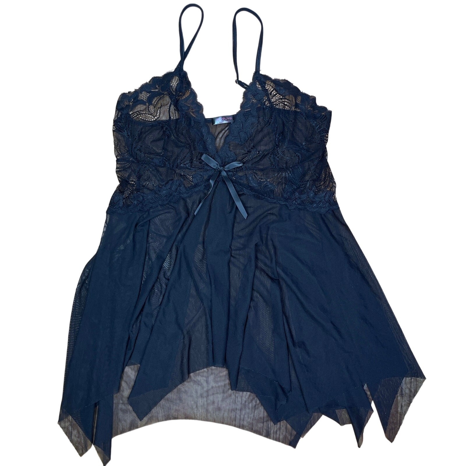 Avidlove Lingerie Nightgown Sexy Chemise Top Y2K babydoll Mesh bow Slip Dress