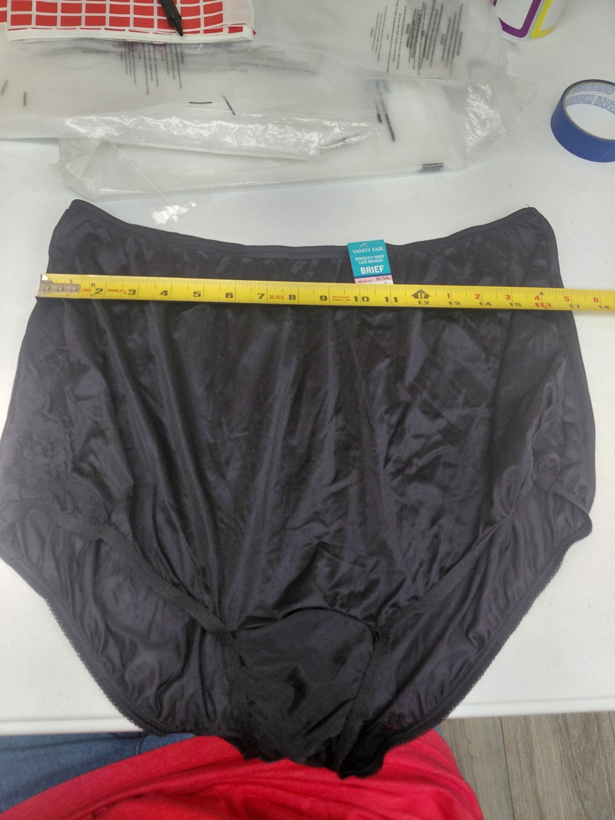 Vintage Vanity Fair Black Brief Size 10/3XL
