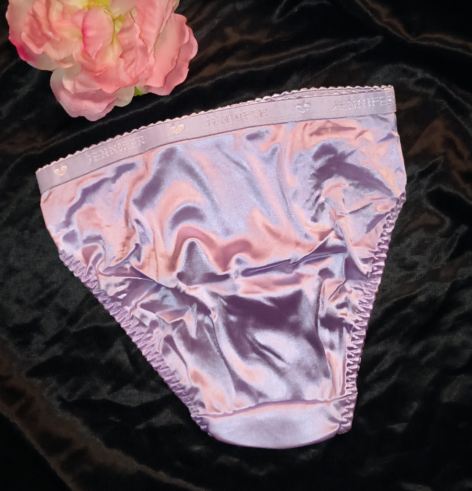 Vintage NOS Jennifer Intimates Second Skin Satin Lt. Purple💜 Bikini Panty L/XL