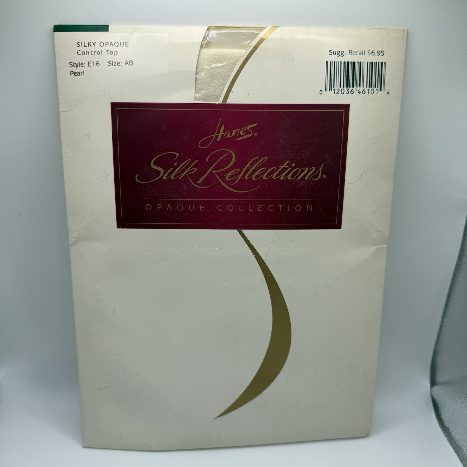 Hanes E16 Silk Reflections Opaque Collection Control Top Pantyhose Pearl Size AB