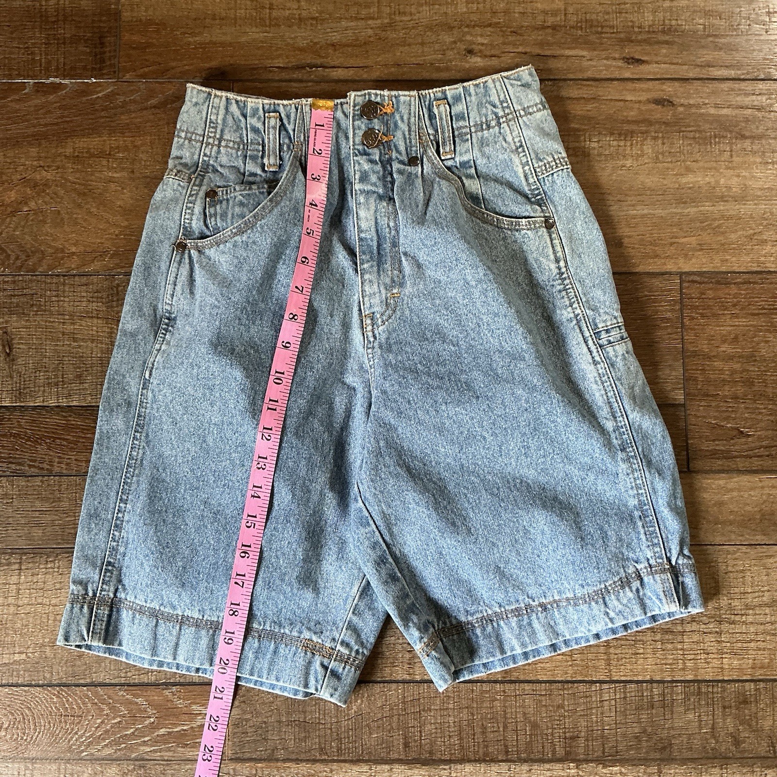 90s VINTAGE Forenza High Waist Bermuda Jean Shorts Women’s Size 4 Jorts #28619