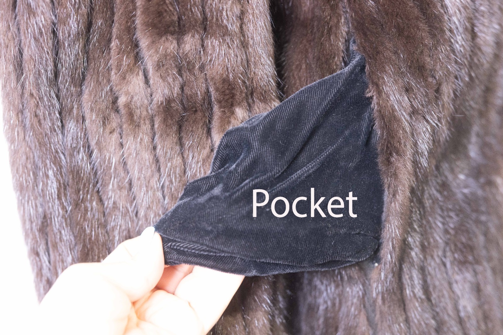 Vintage ZCMI Cameo Room Authentic Dark Brown Mink Fur Coat Jacket M/L