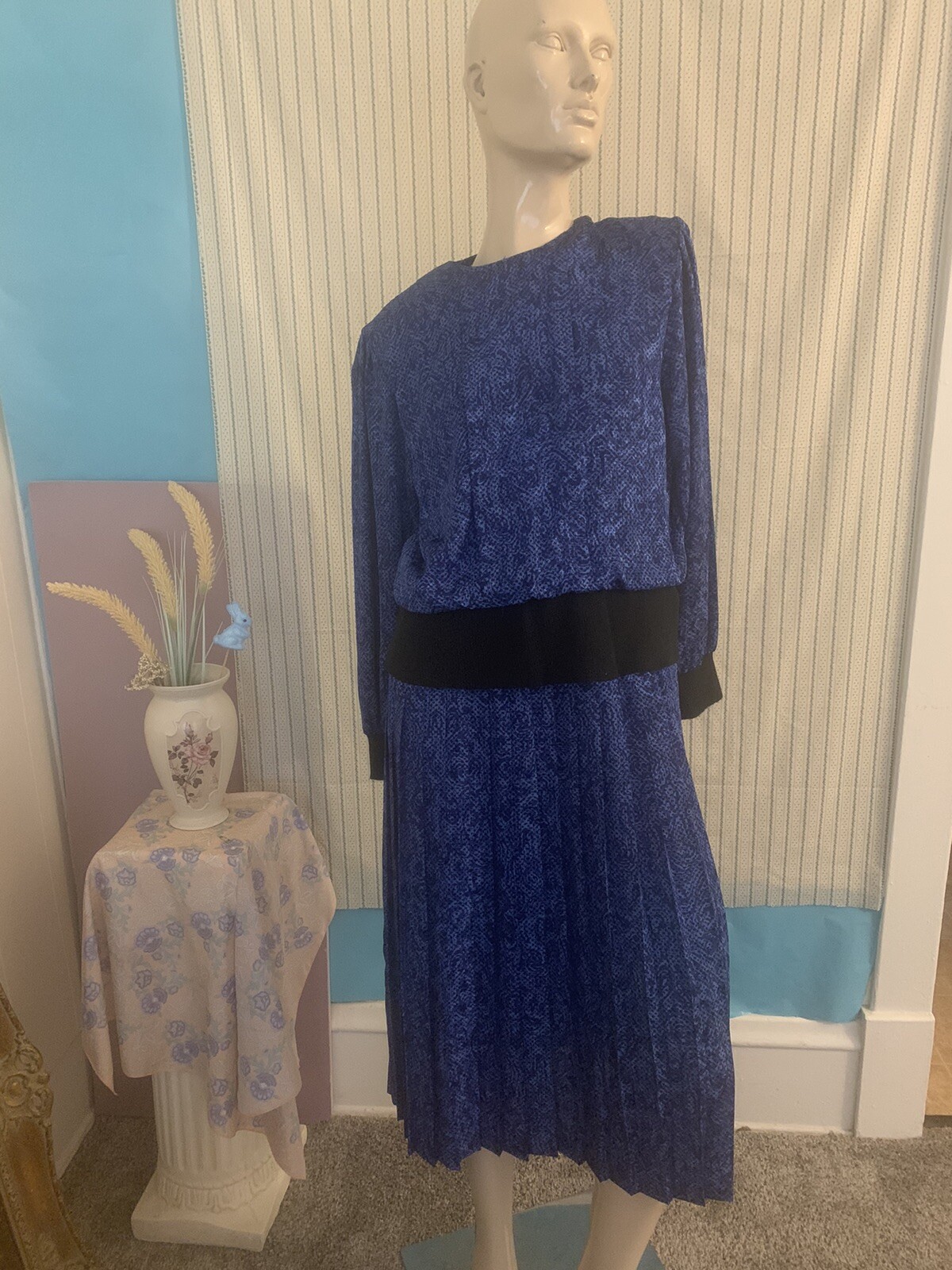 Andrea Gayle Vintage Size 10, 80s Winter Dress, Large