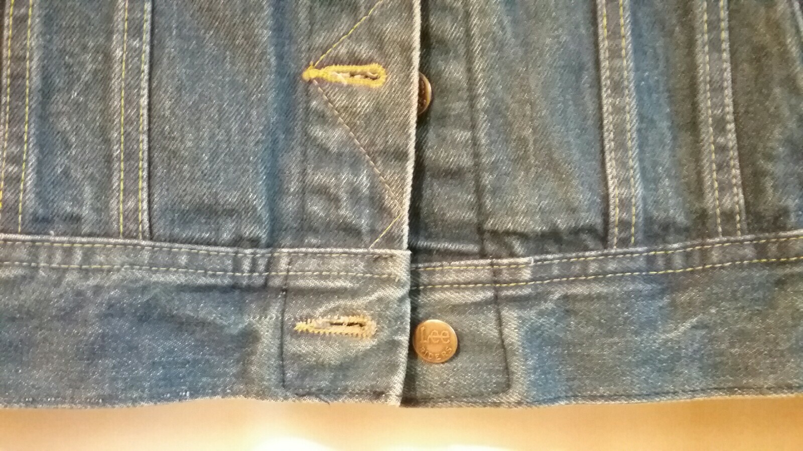 Vtg Small S 7 Ms Lee Usa Trucker Rocker Grunge Punk Biker Denim Jean Jacket Usa