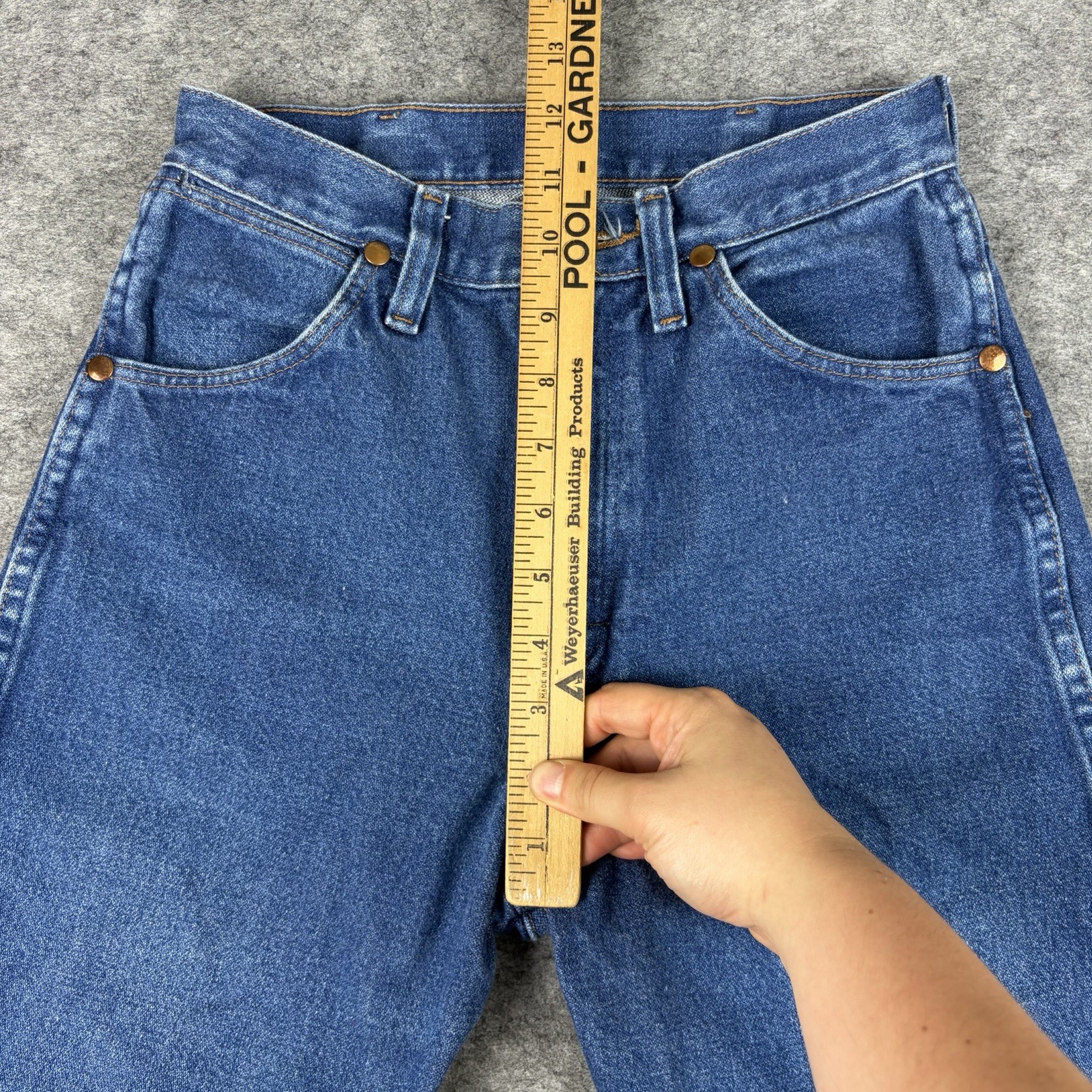 Vintage 90s Wrangler Cowboy Cut Jeans Blue Women’s 13MWZG 5×30 (Actual 24×29)