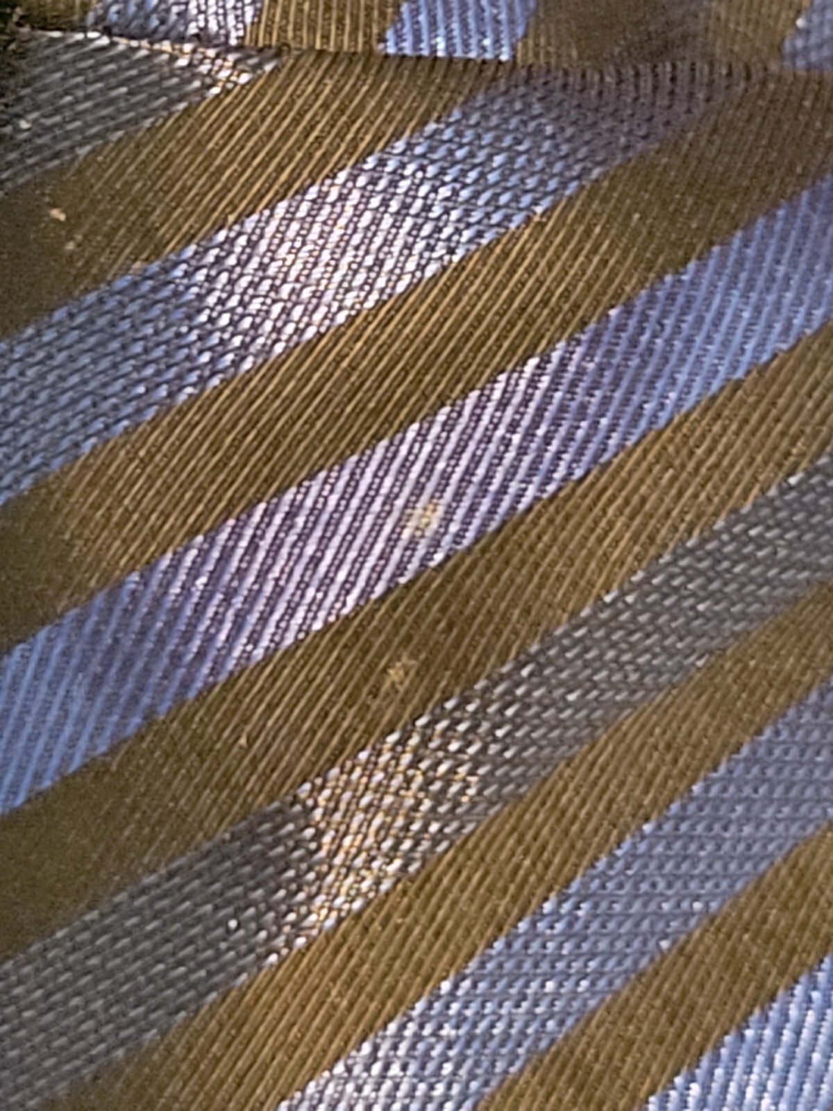 Vtg Joseph Ribkoff Blue & Black Shimmer Striped Formal Blouse/Jacket, Size 4