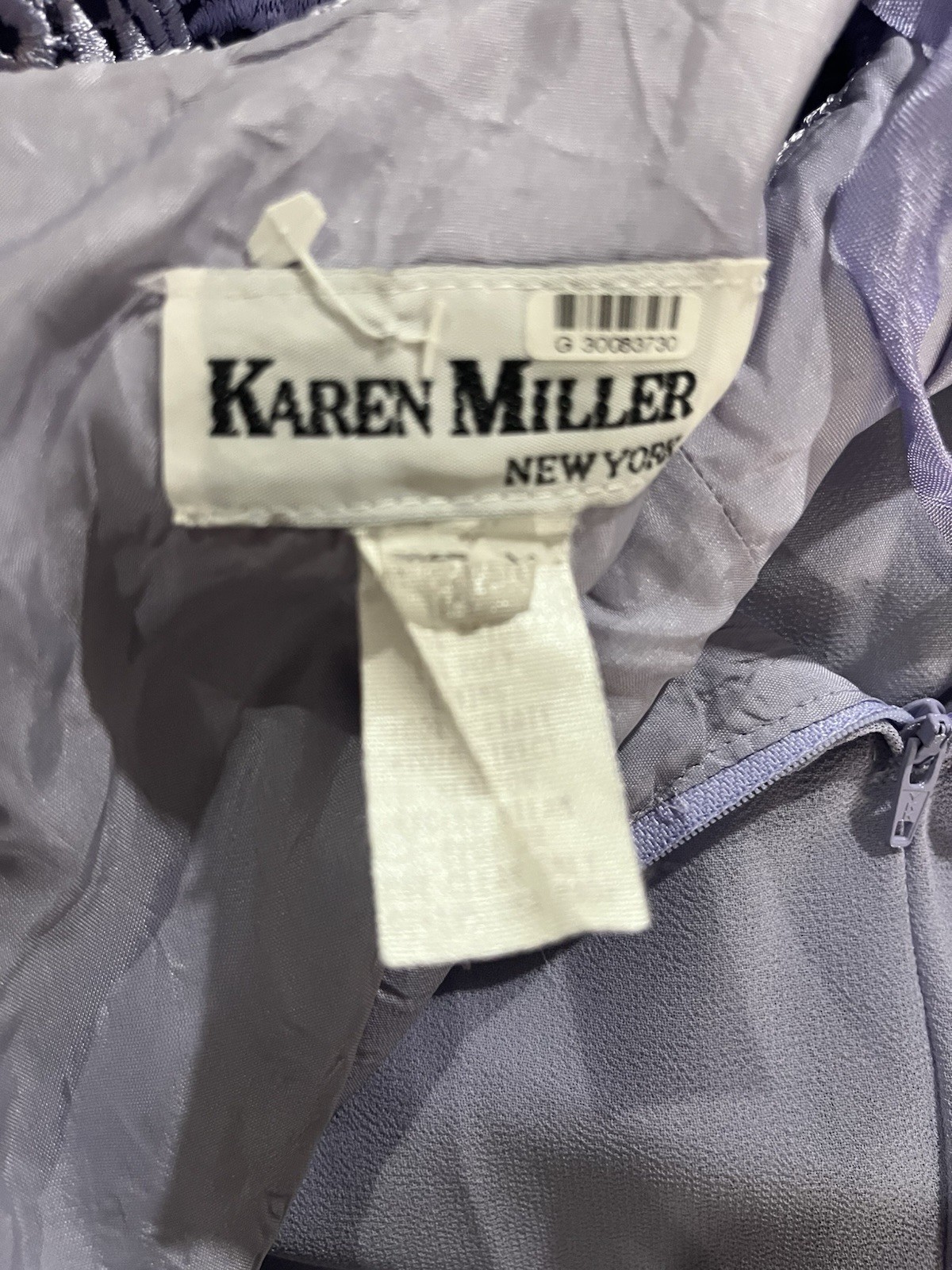 Vintage Karen Miller New York Purple Lace Mother of the Bride Dress Size 14