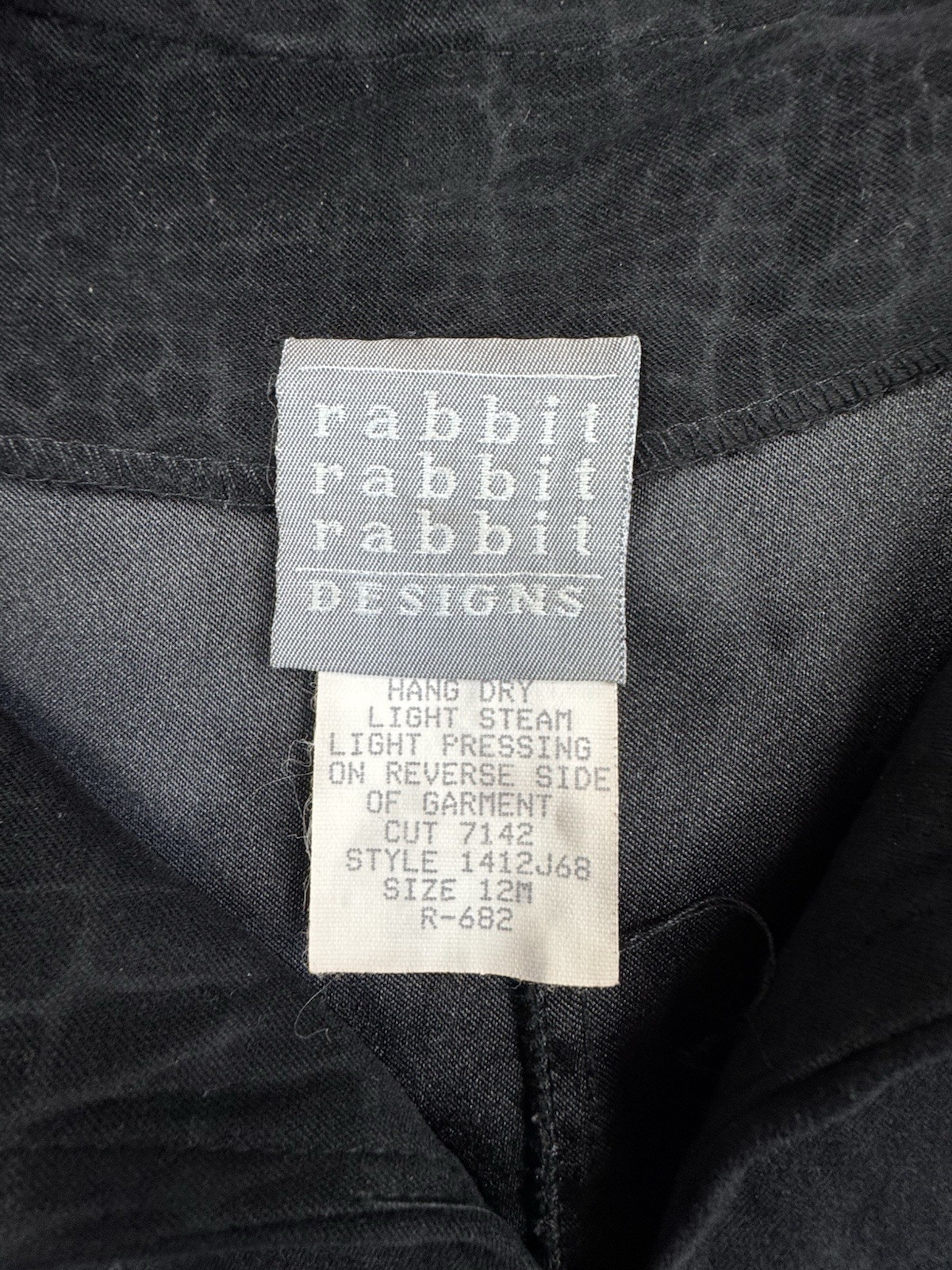VTG Rabbit Designs Reptile Print Jacket Womens 12 Poly Blend Full Zip Goth Retro