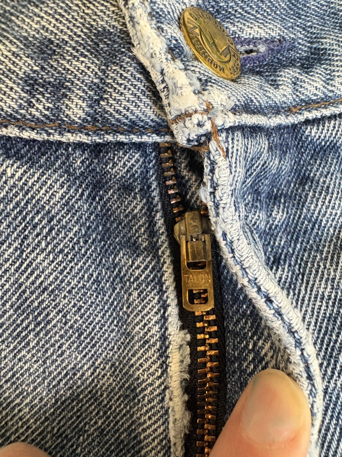 Vtg Rocky Mountain Clothing Co High Waist Bareback Denim Jeans Women’s Size 29/9