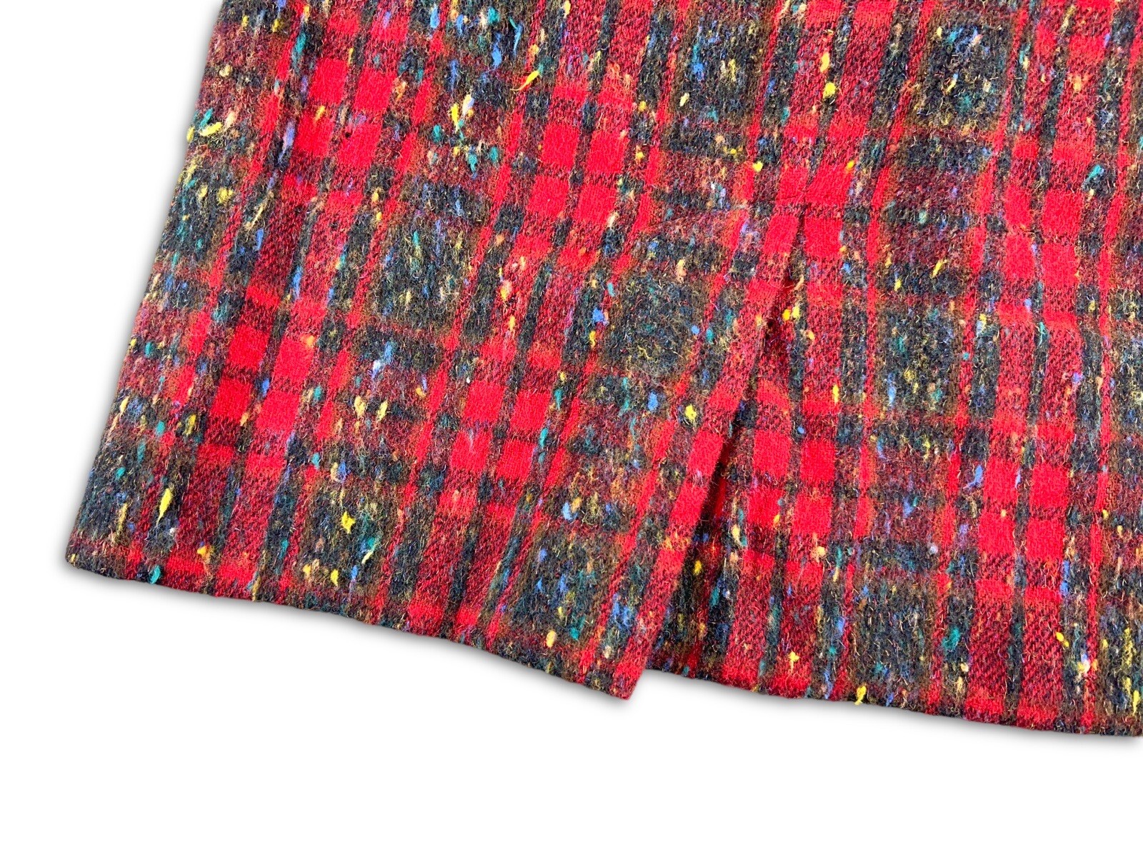 Vintage Century Boston Skirt Womens Tweed Wool Blend A Line Midi Ladies 24”