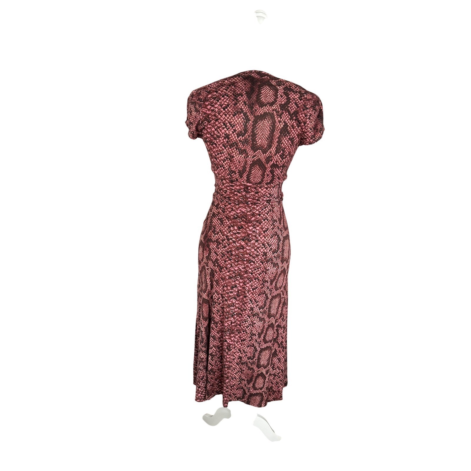 Betsey Johnson Vintage Dress S Snake Print Sweetheart Midi Y2K 90’s Grunge