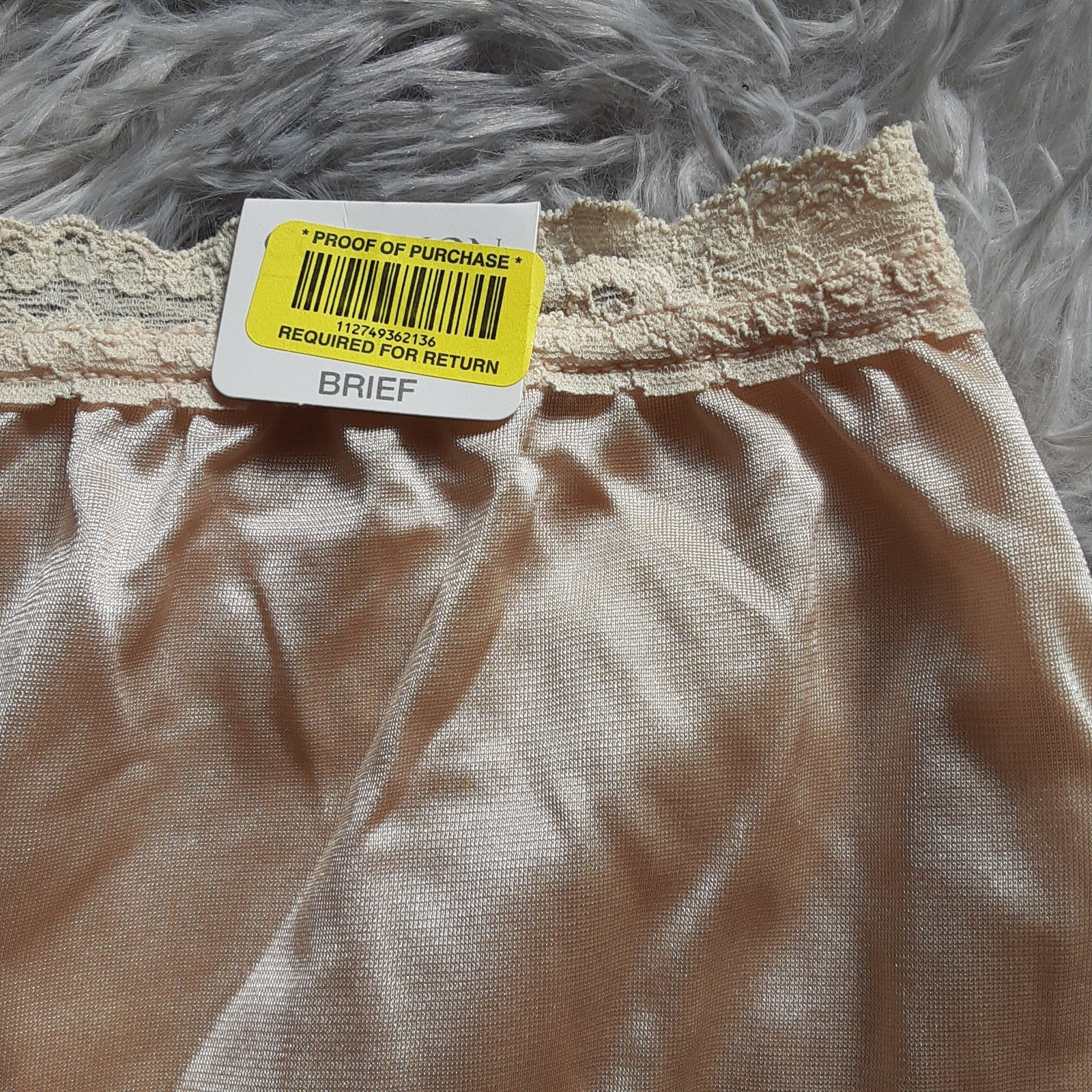 Shiny Nylon Cotillion Granny Panties Size 6 Beige NWT Cotton Gusset