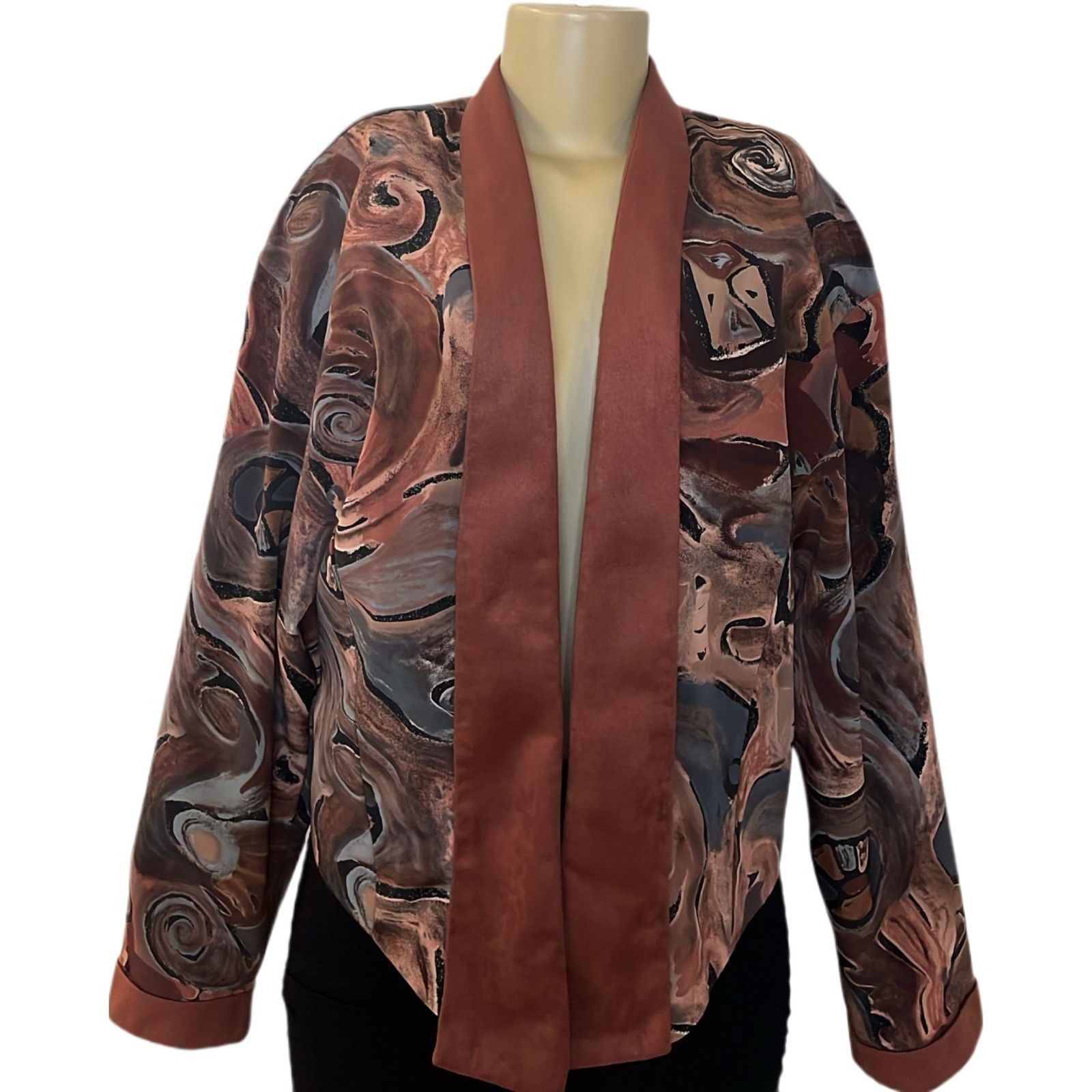 Vintage Pierre Lamonte Abstract Cropped Jacket