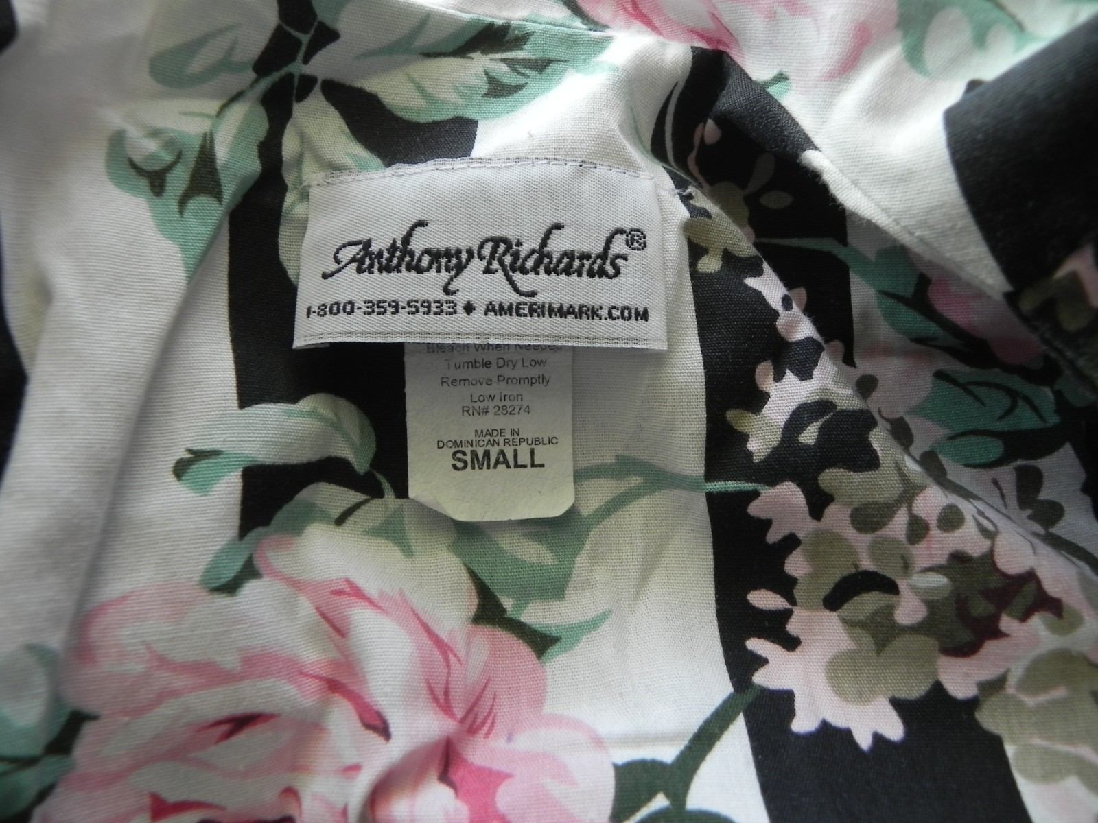Anthony Richards House Coat/Dress/Coverup 1/2 Zip 3/4 Sleeve Relaxed Size T/S