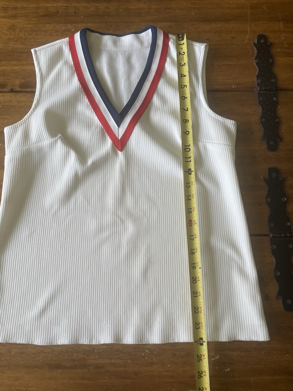 Vintage Nautical Preppy Tennis Twin Set Sweater Cardiigan Vest Top Shirt USA