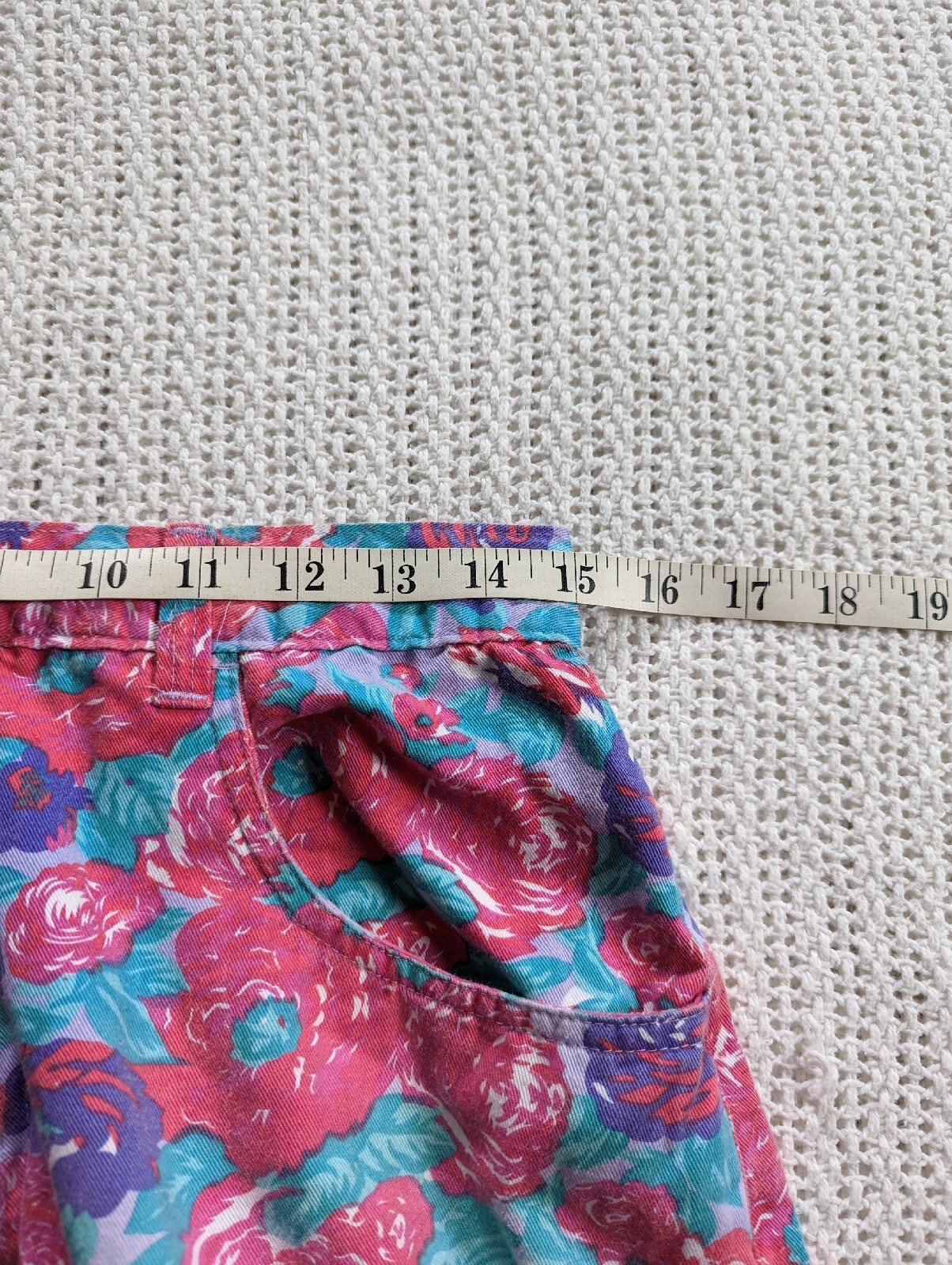 VTG Preview International 90s High Waist Floral Tapered Trouser Pants Women’s 12