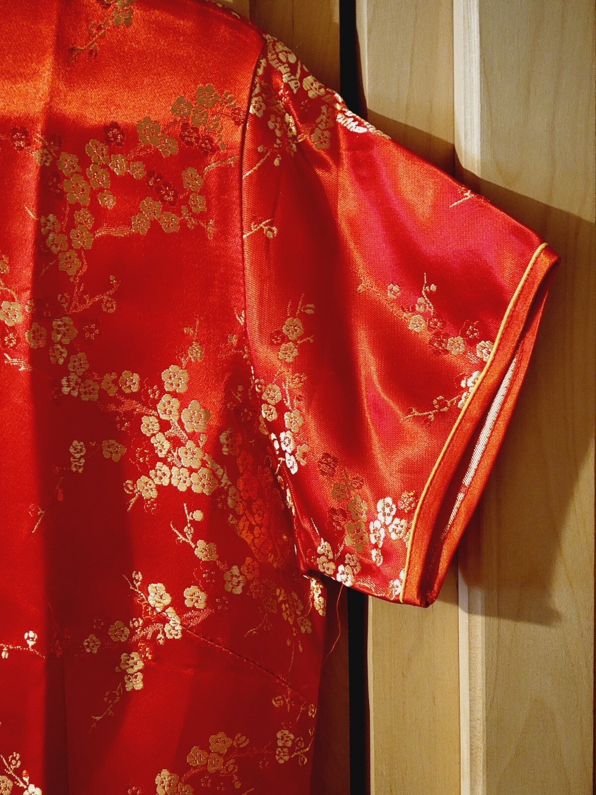 Brand New Chinese Asian Oriental Japanese Geisha Dress Kimono Red Womens Large