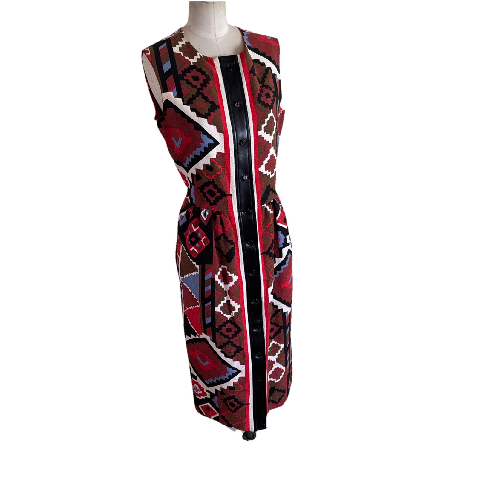Vintage 1970s Couture Lanvin Pais Dress