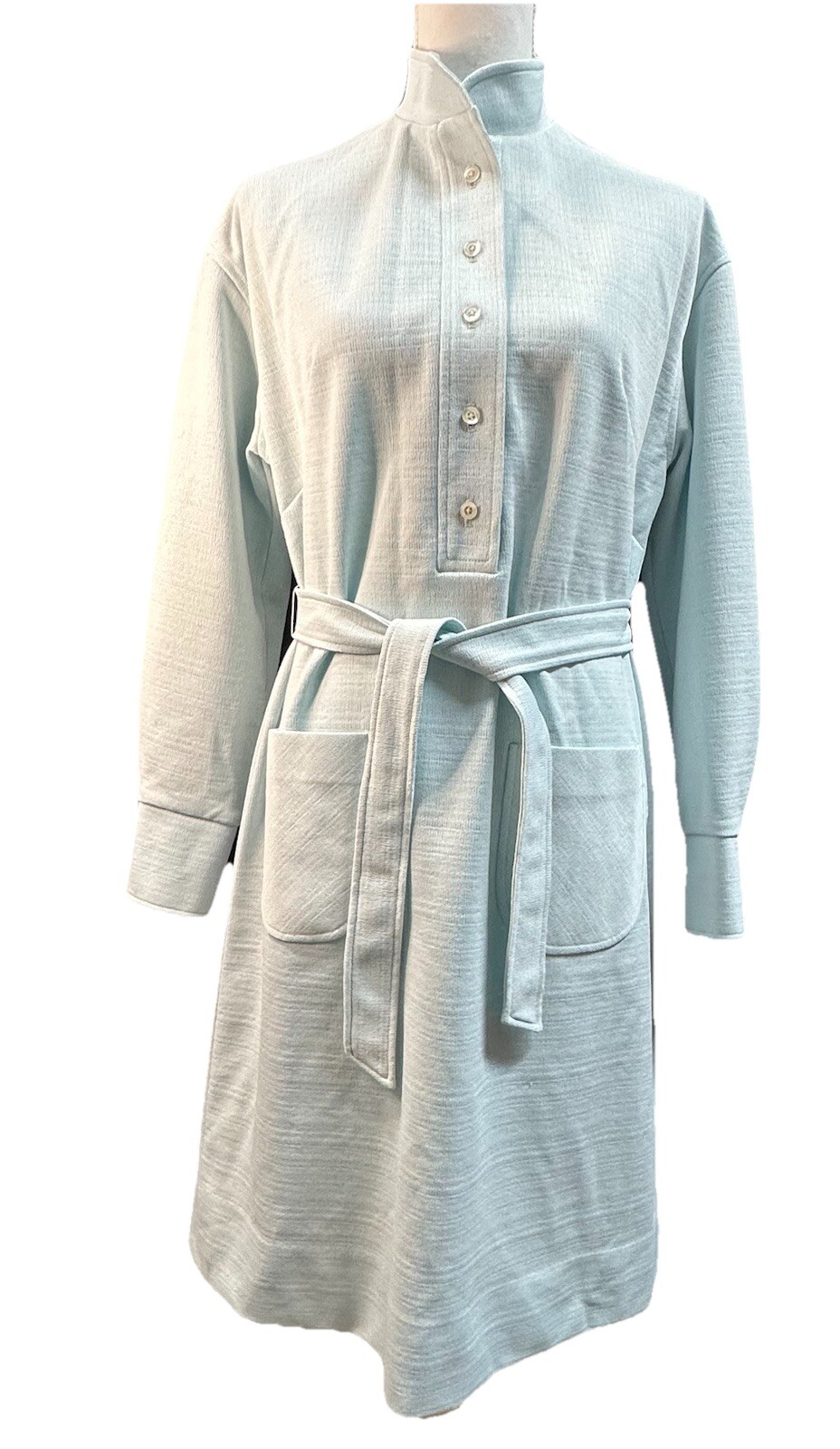 Vtg 1960s Nardis of Dallas Polyester Double Knit Dress Shift Dress Mod Size 12