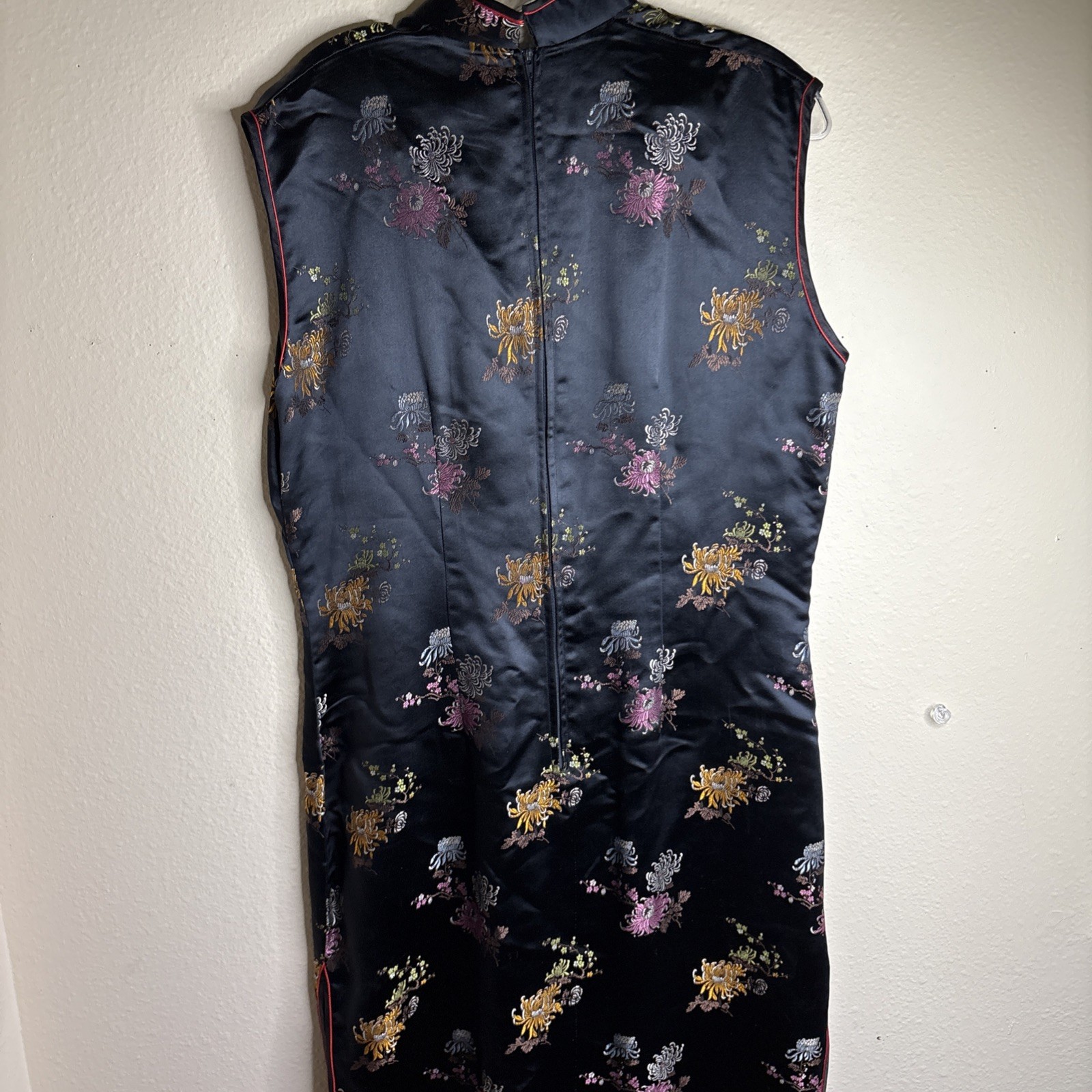 Vtg Oriental S.F. China Black Dress Womens Asian Kimono – 42
