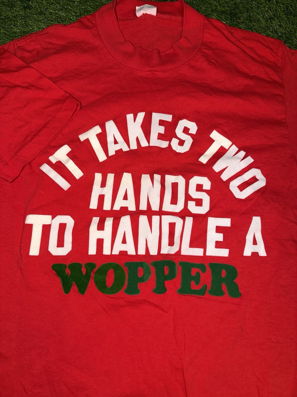 Burger King wopper RARE 70s true vintage belton Youth M adult S/XS T shirt
