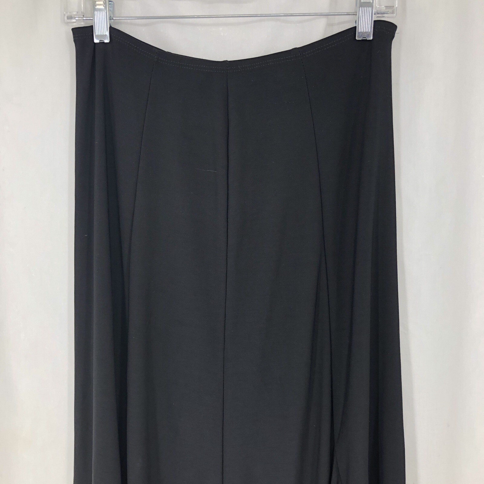 Vintage Janana’s Black Elastic Waist Flare Panel Skirt 7180 Medium USA