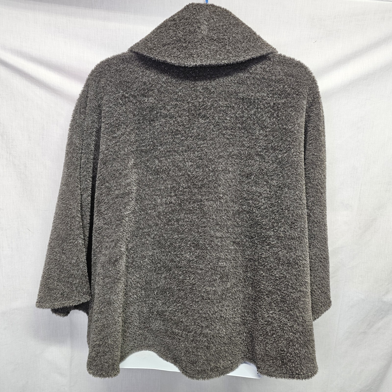 Vtg Jimmy Hourihan Cape Poncho Coat Gray Alpaca